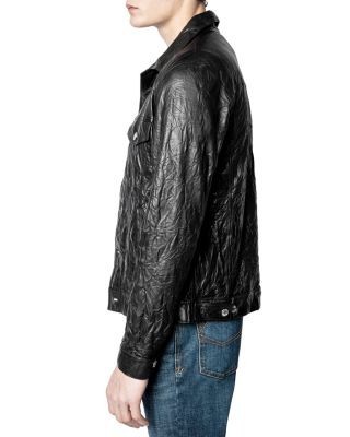 Zadig & Voltaire Crinkle Leather Jacket