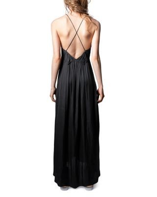 Zadig & Voltaire Rayonne Satin Maxi Dress