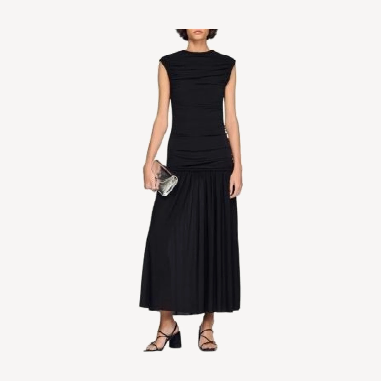 Sandro Azalea Draped Maxi Dress