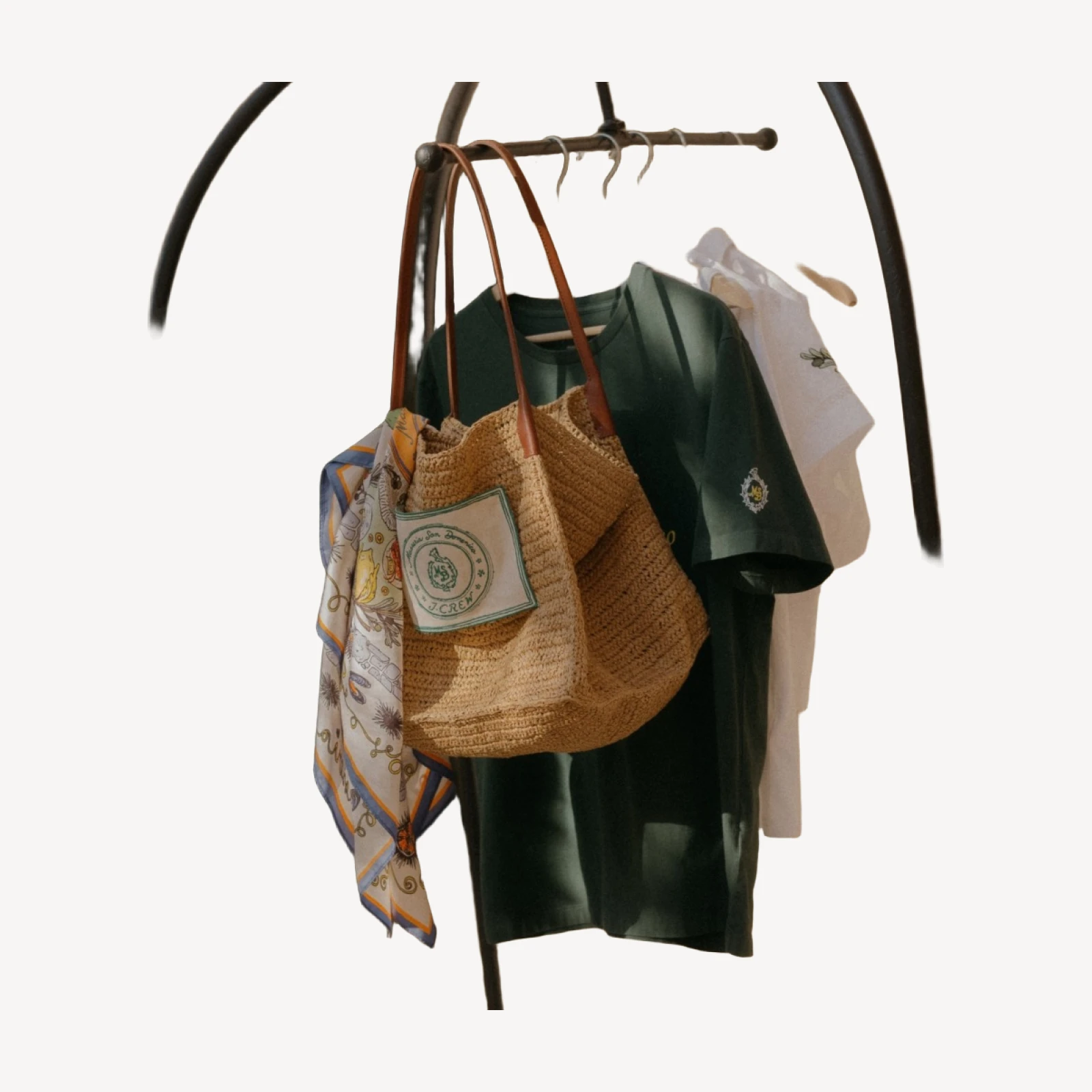 Masseria San Domenico X J.Crew embroidered tank top in feather jersey