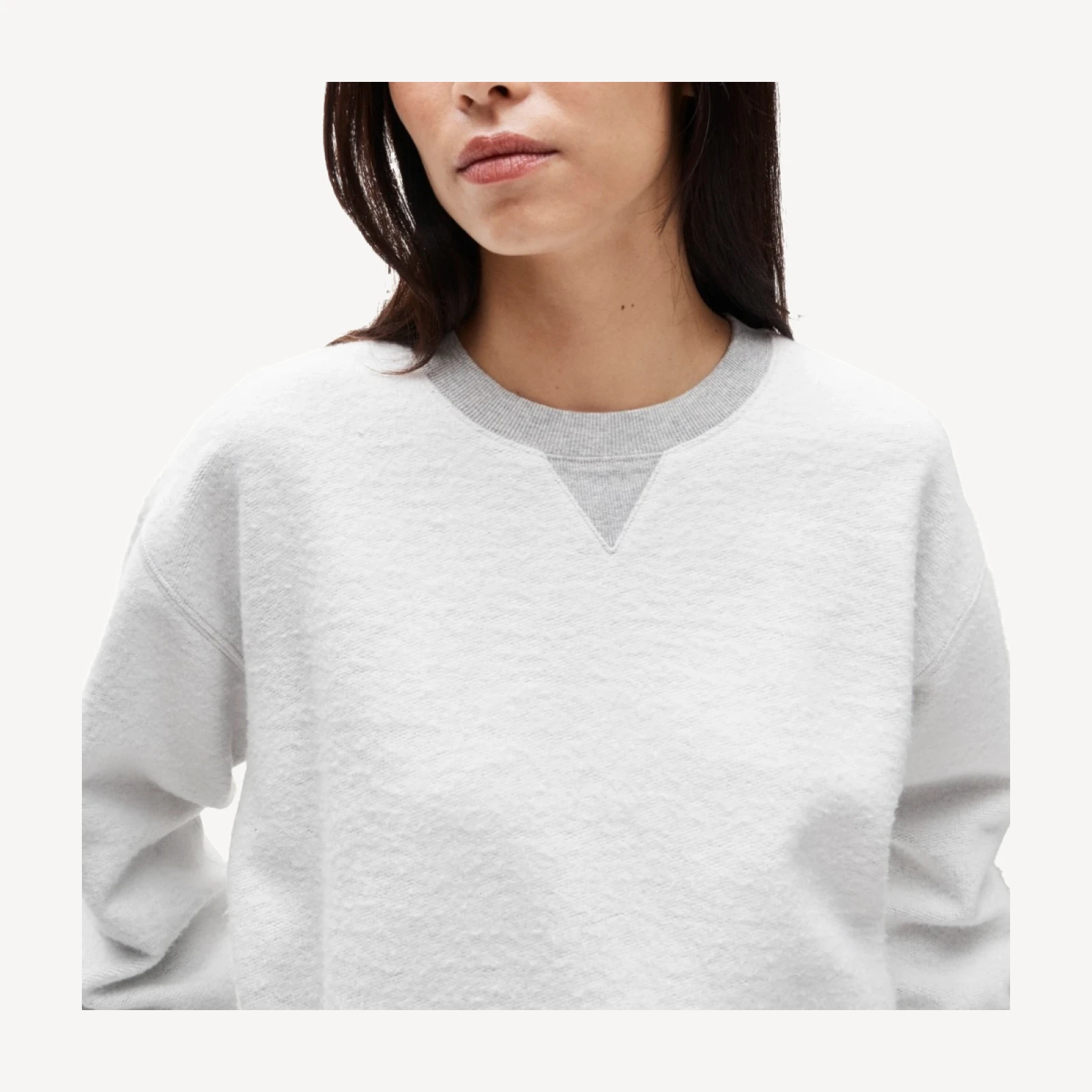 Vintage fleece inside-out crewneck sweatshirt
