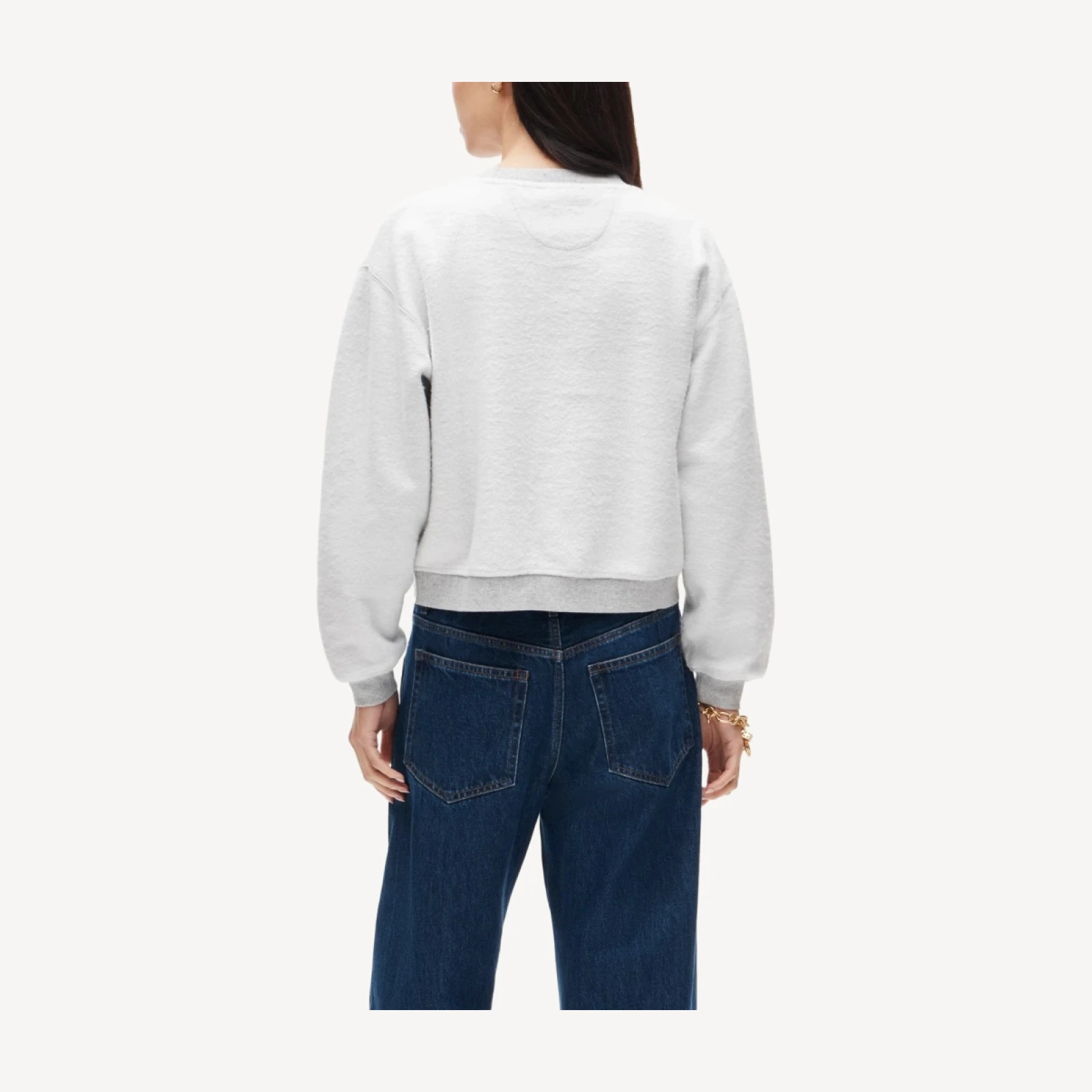 Vintage fleece inside-out crewneck sweatshirt