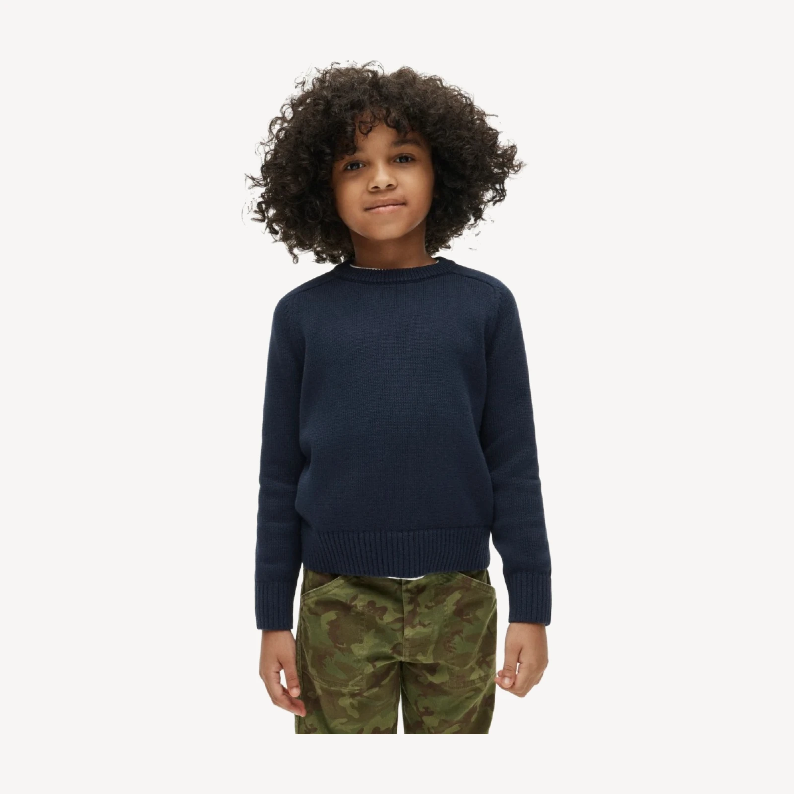 Kids' heritage cotton crewneck sweater
