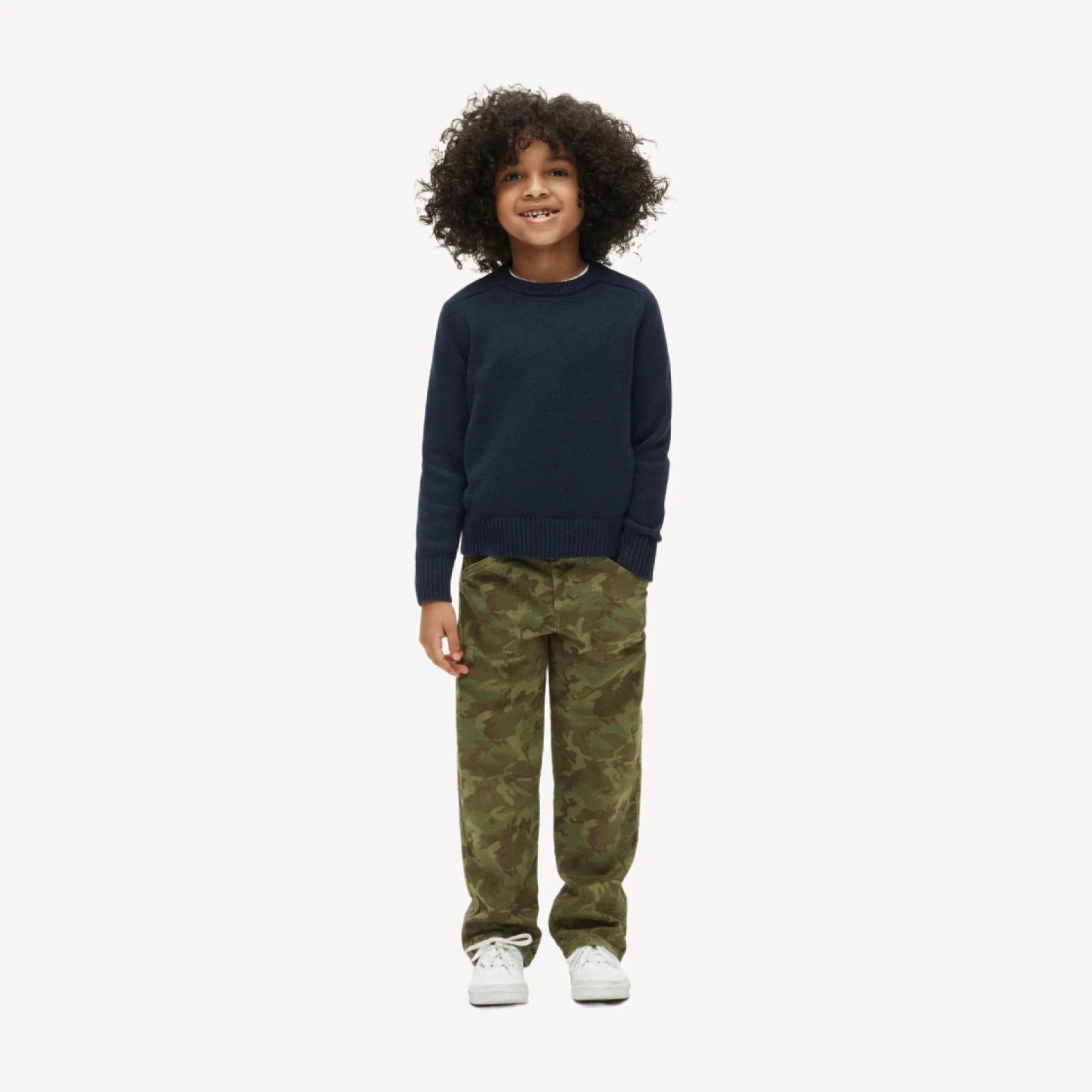 Kids' heritage cotton crewneck sweater