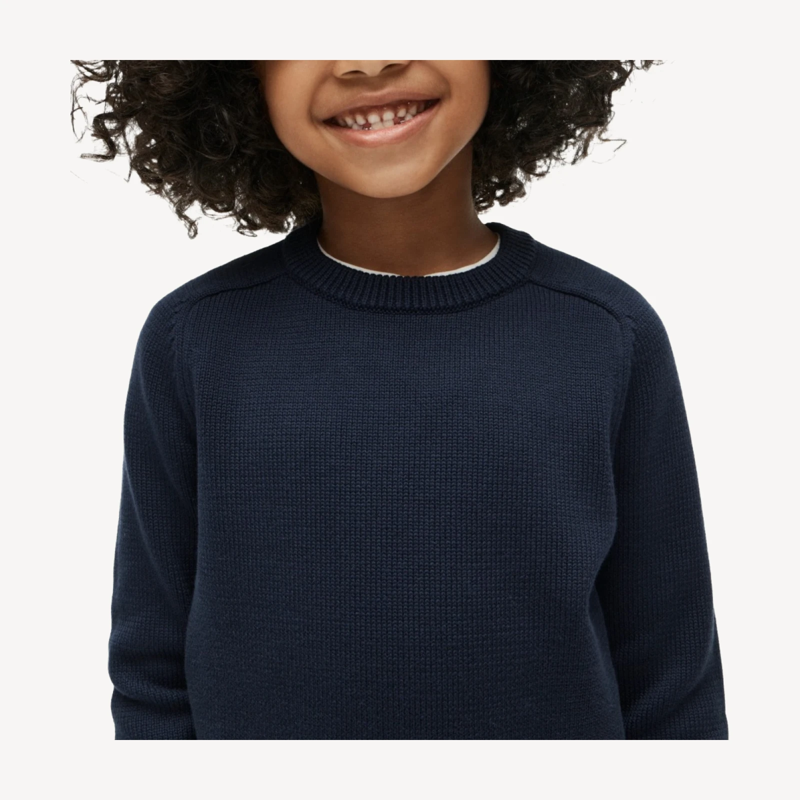 Kids' heritage cotton crewneck sweater