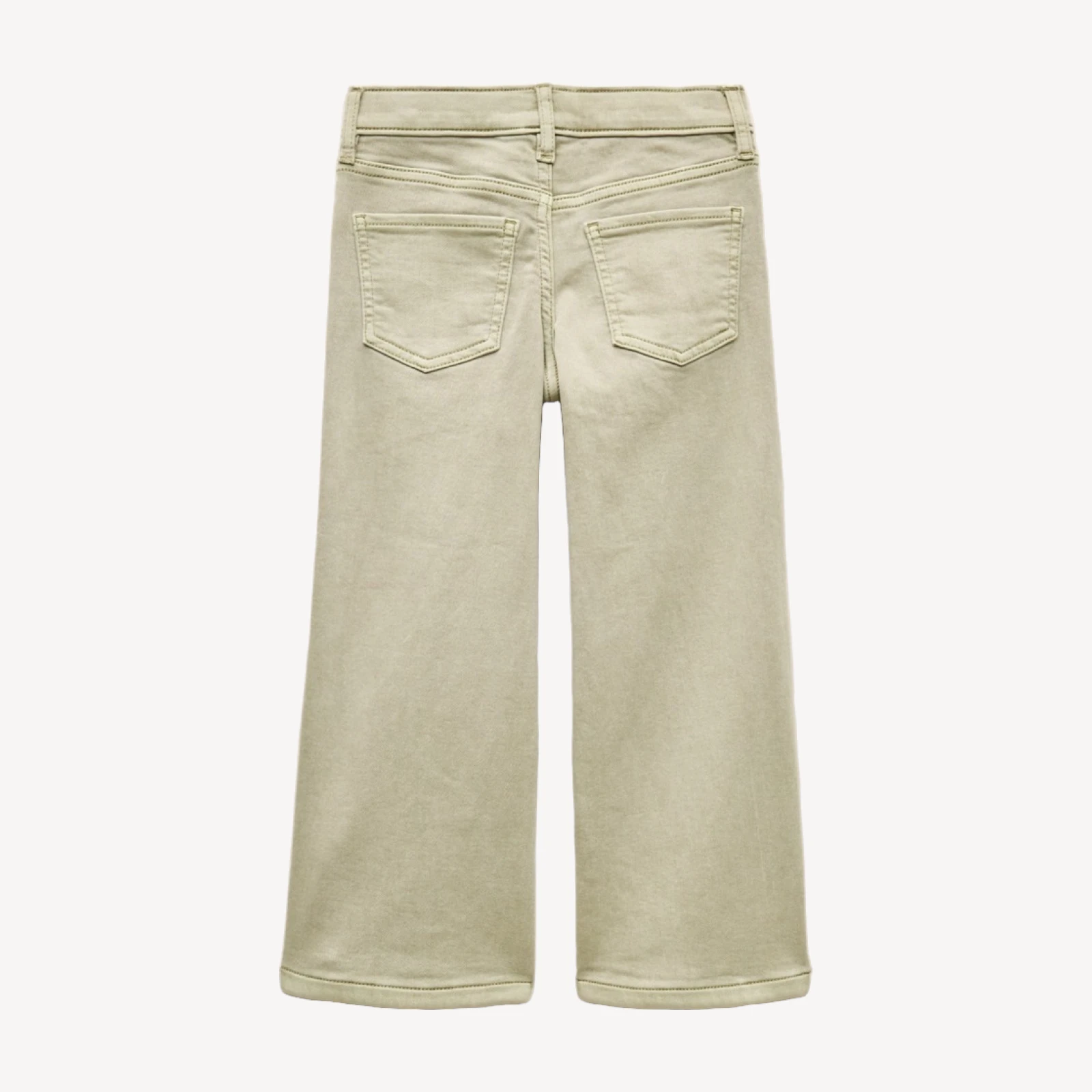 Girls' relaxed wide-leg jean in garment-dyed stretch denim