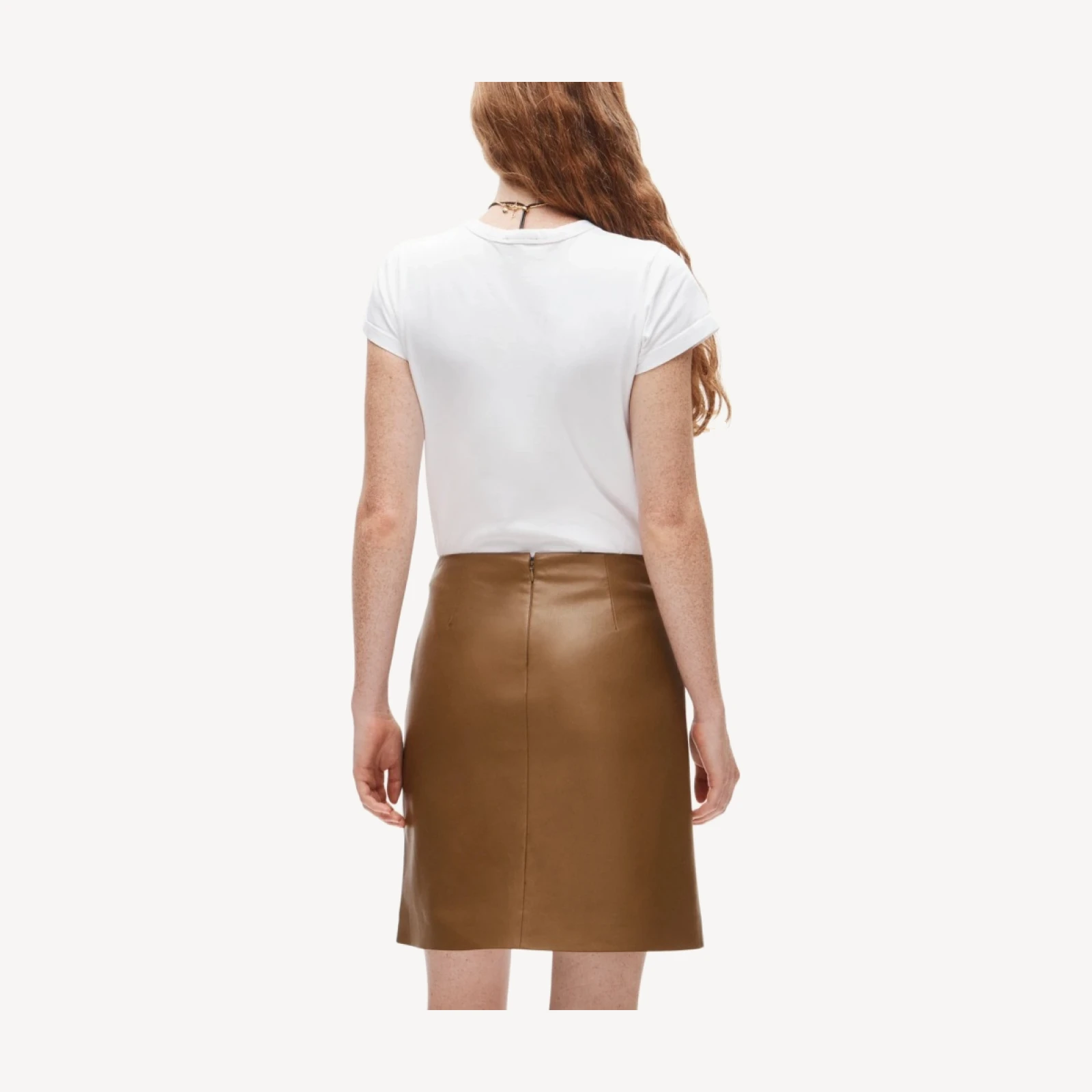 Fairfax skirt in faux leather