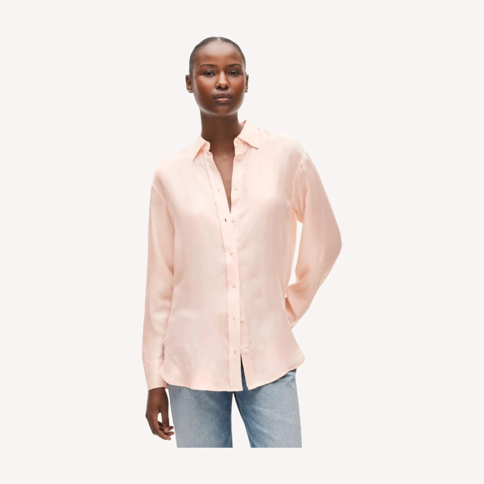Esme button-up shirt in cupro blend