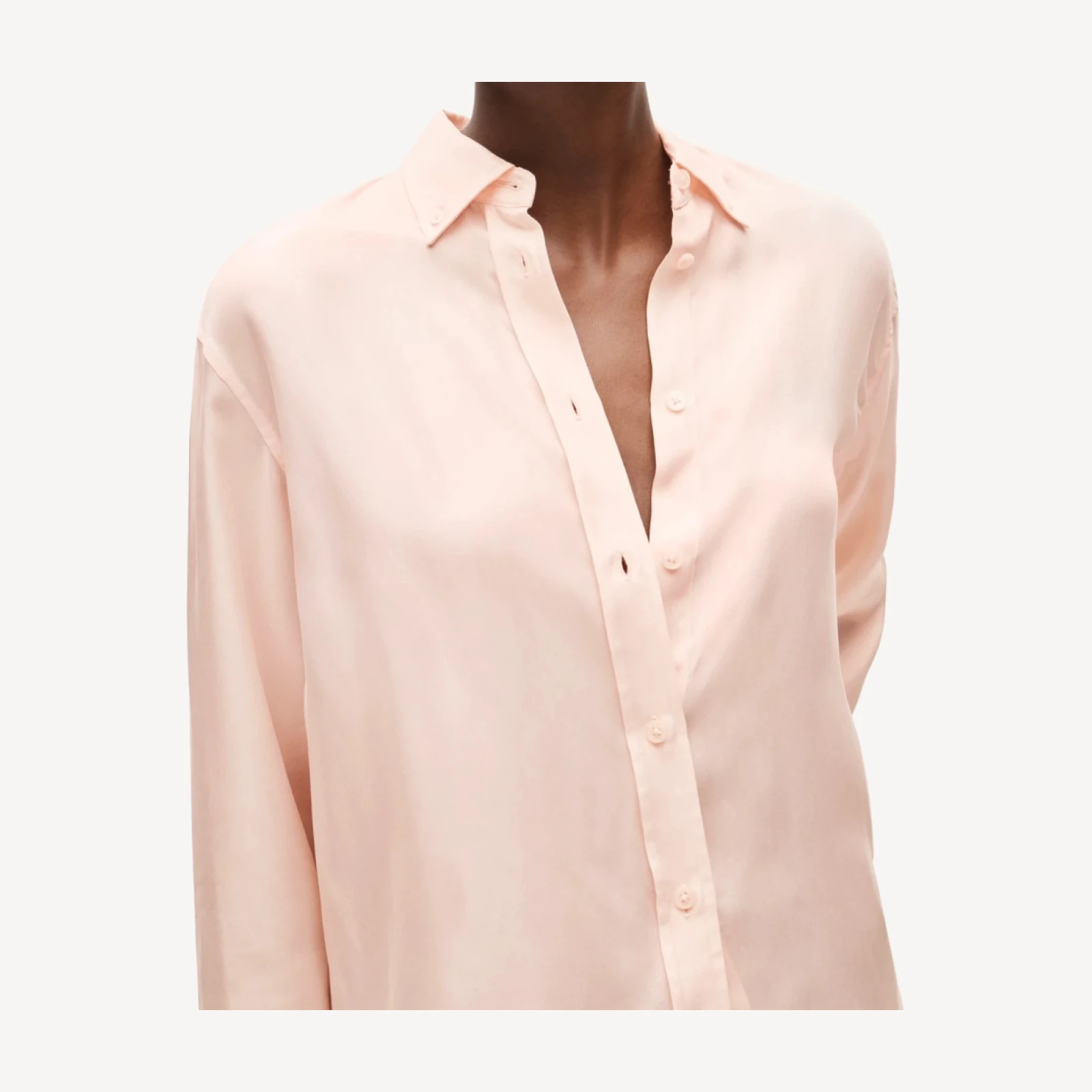Esme button-up shirt in cupro blend