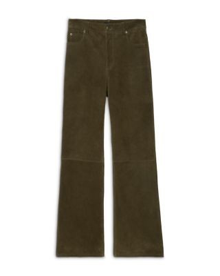 Zadig & Voltaire Evy Heavy Suede Wide Leg Pants