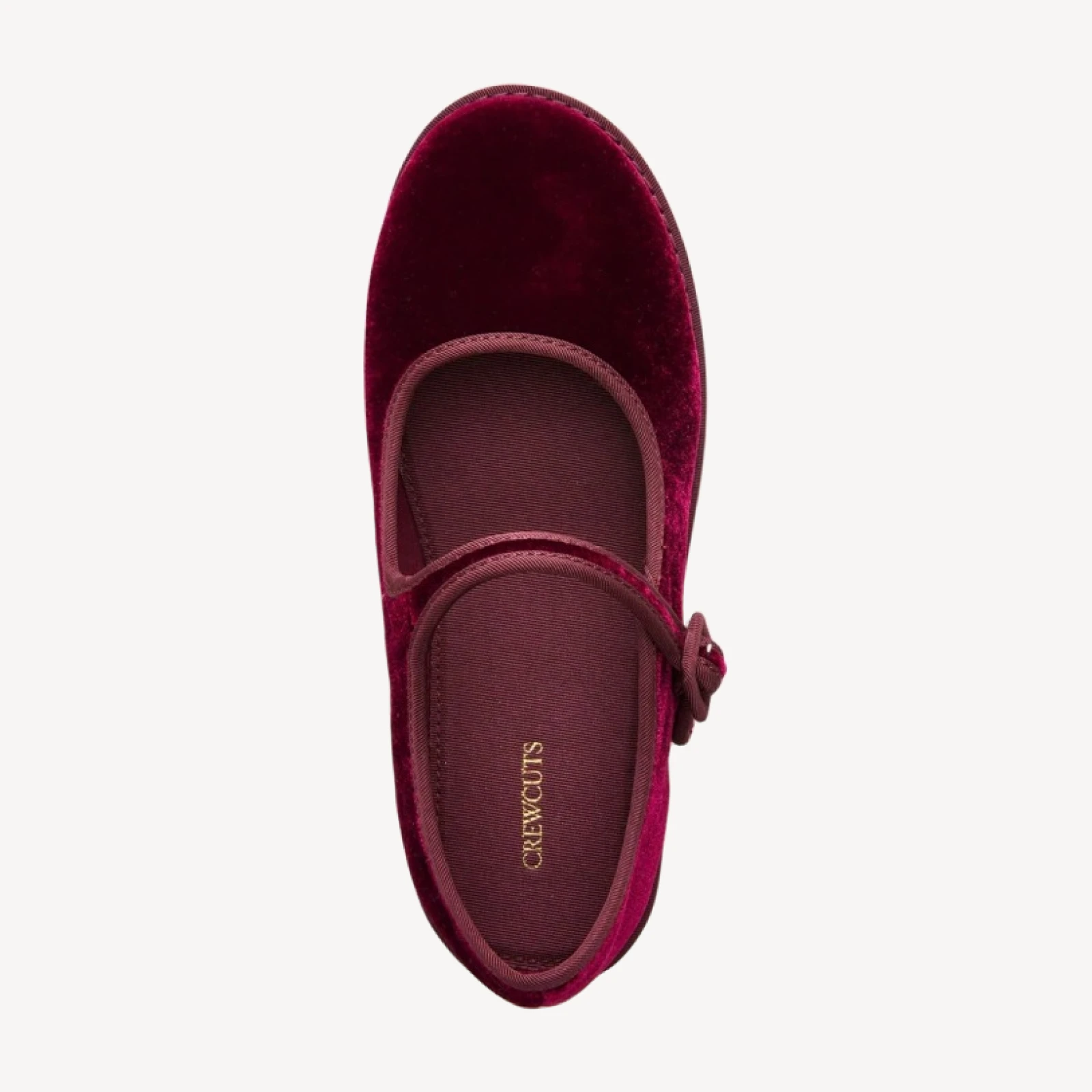 Girls' Mary Jane ballet flats in velvet