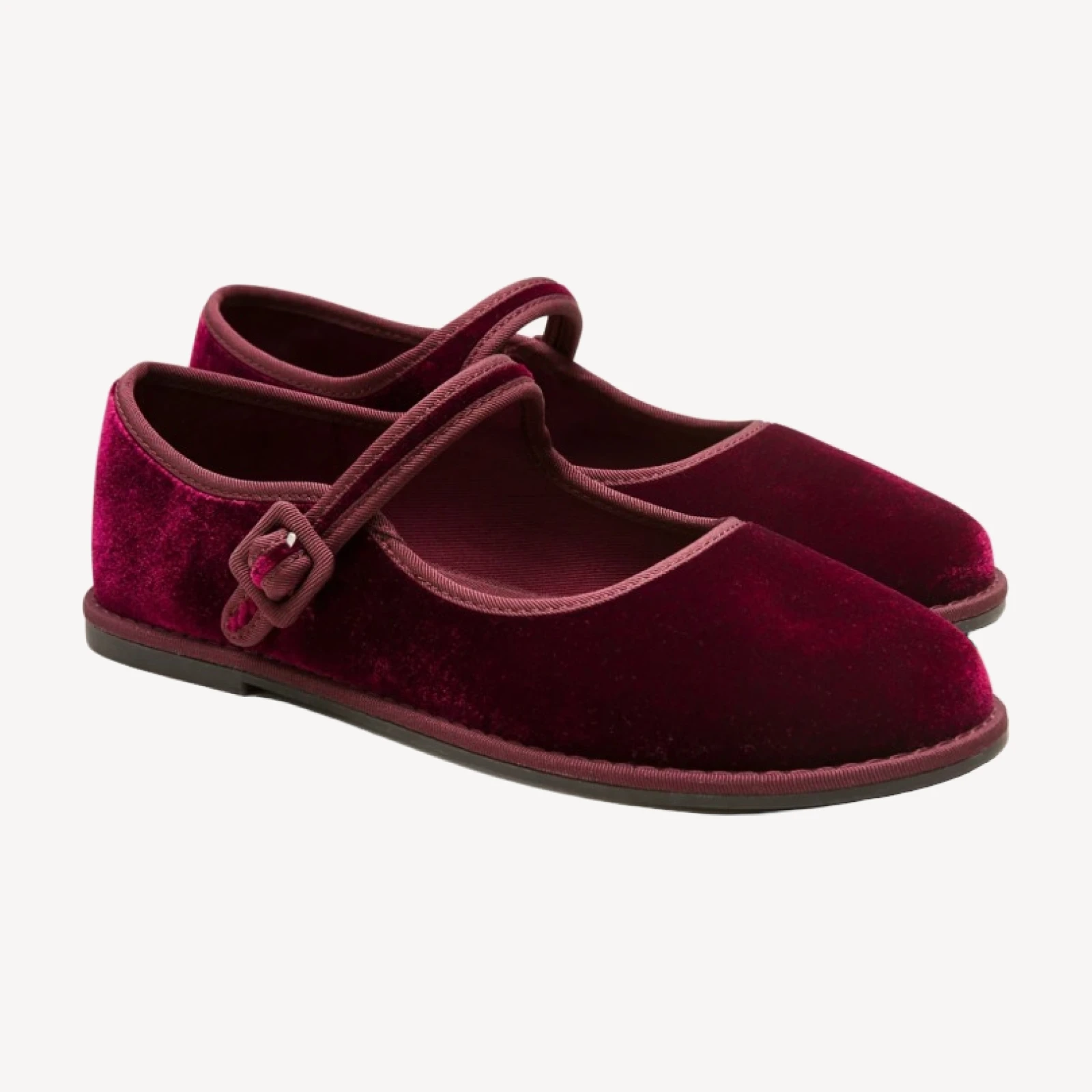 Girls' Mary Jane ballet flats in velvet