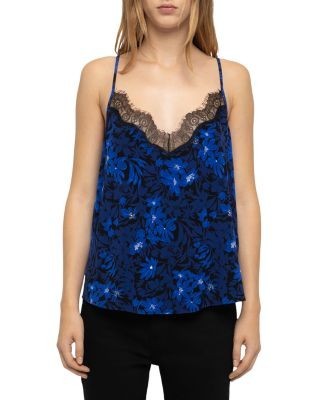 Zadig & Voltaire Cespa Lace Trim Printed Camisole