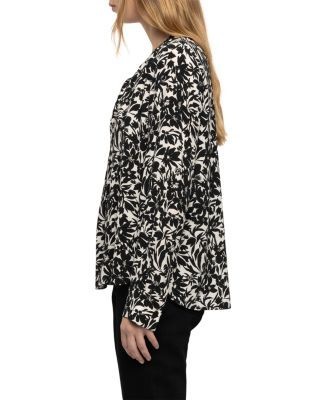 Zadig & Voltaire Tink Printed Split Neck Blouse
