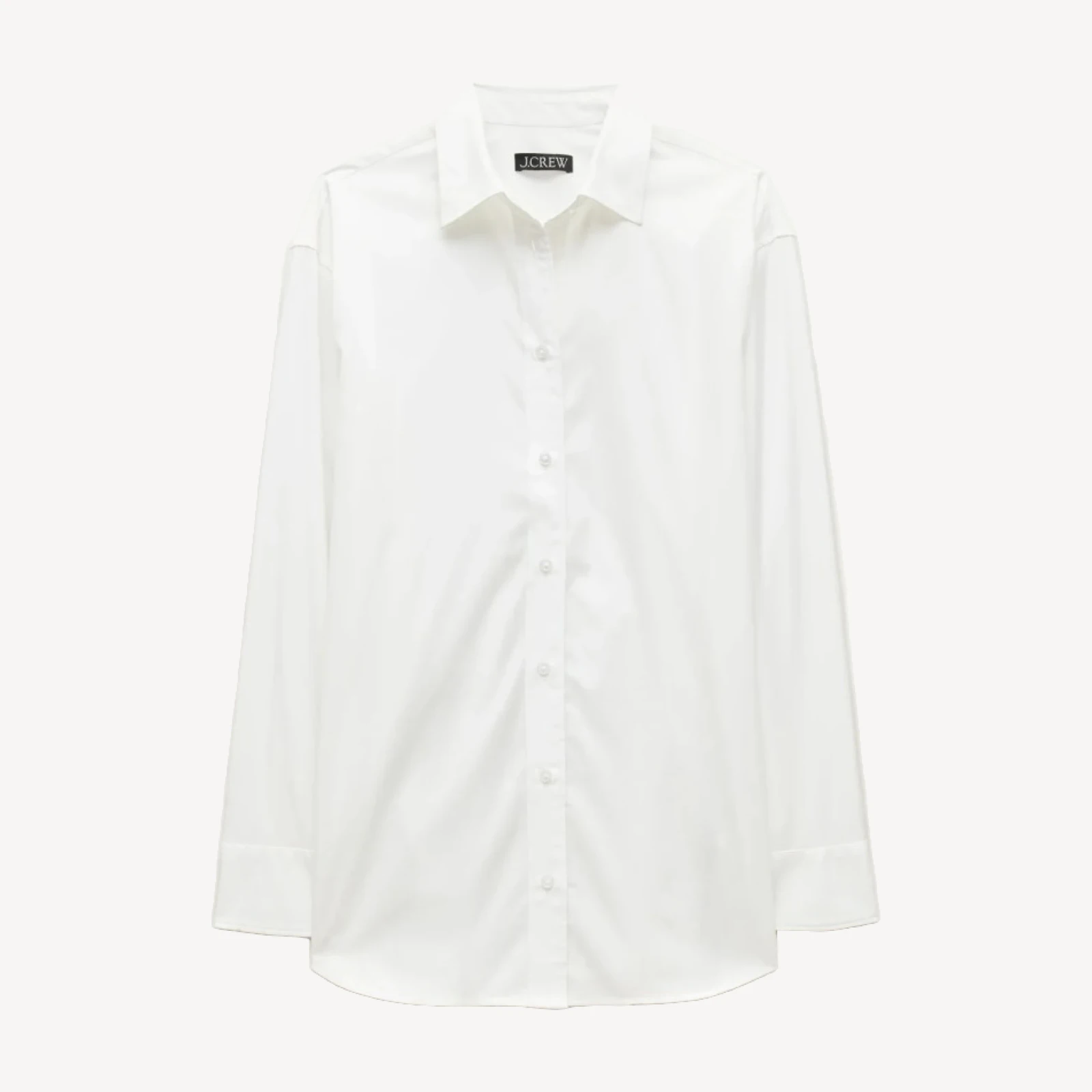 Cinched-back button-up shirt in Greenwich poplin