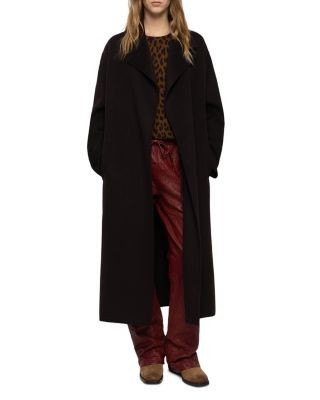 Zadig & Voltaire Meli Lainage Belted Jacket