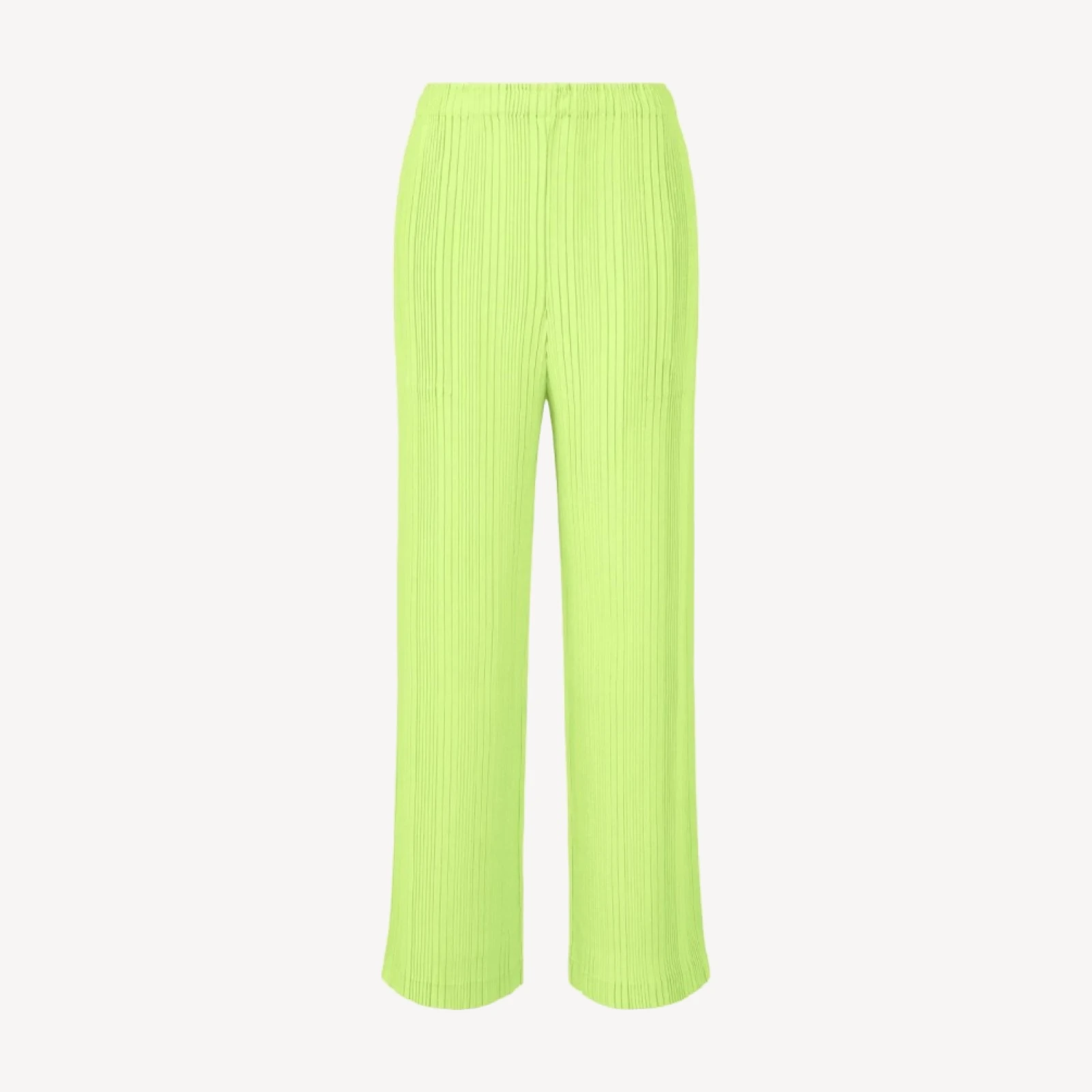 LINEN LIKE RIB PLEATS