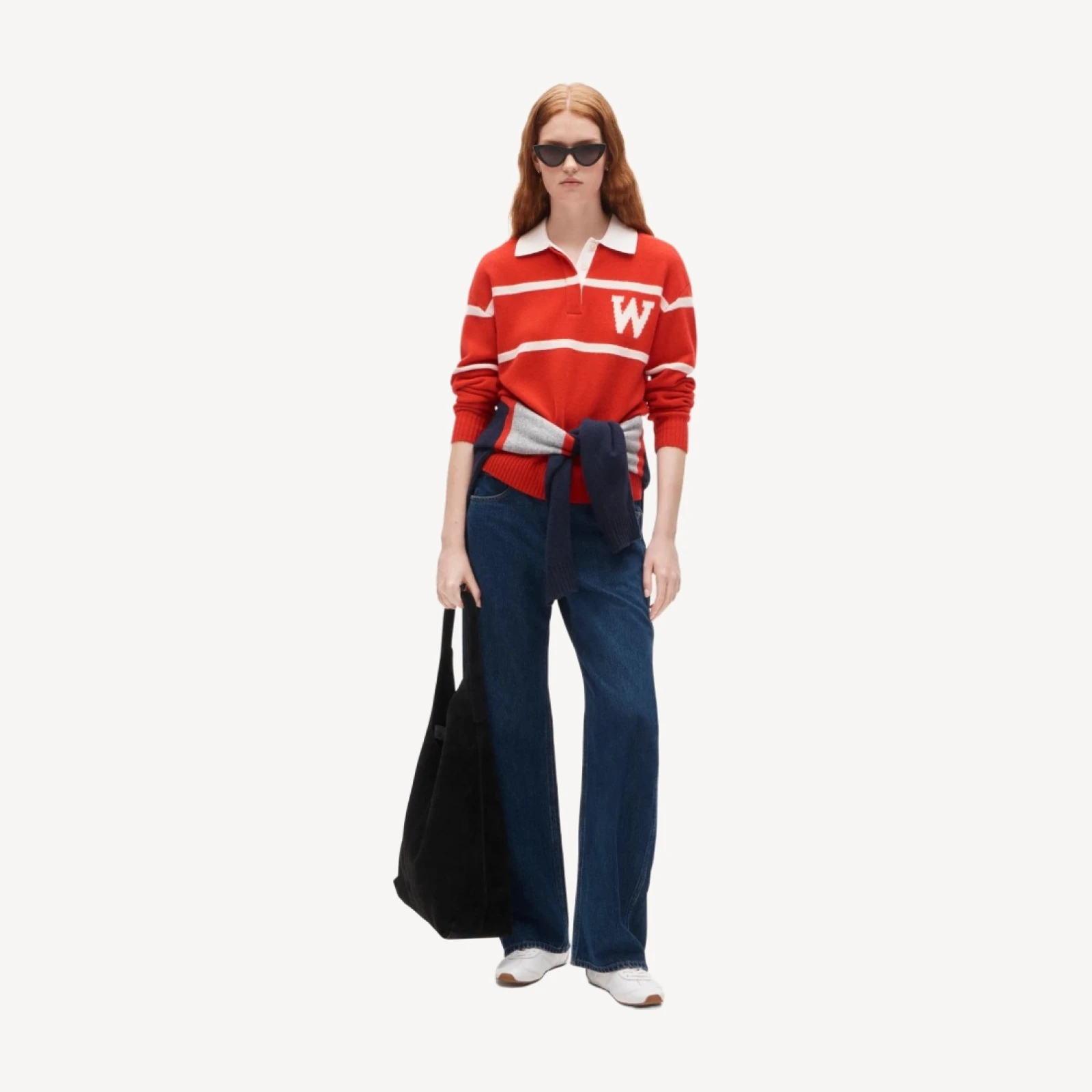 '47 x J.Crew vintage wool University of Wisconsin rugby