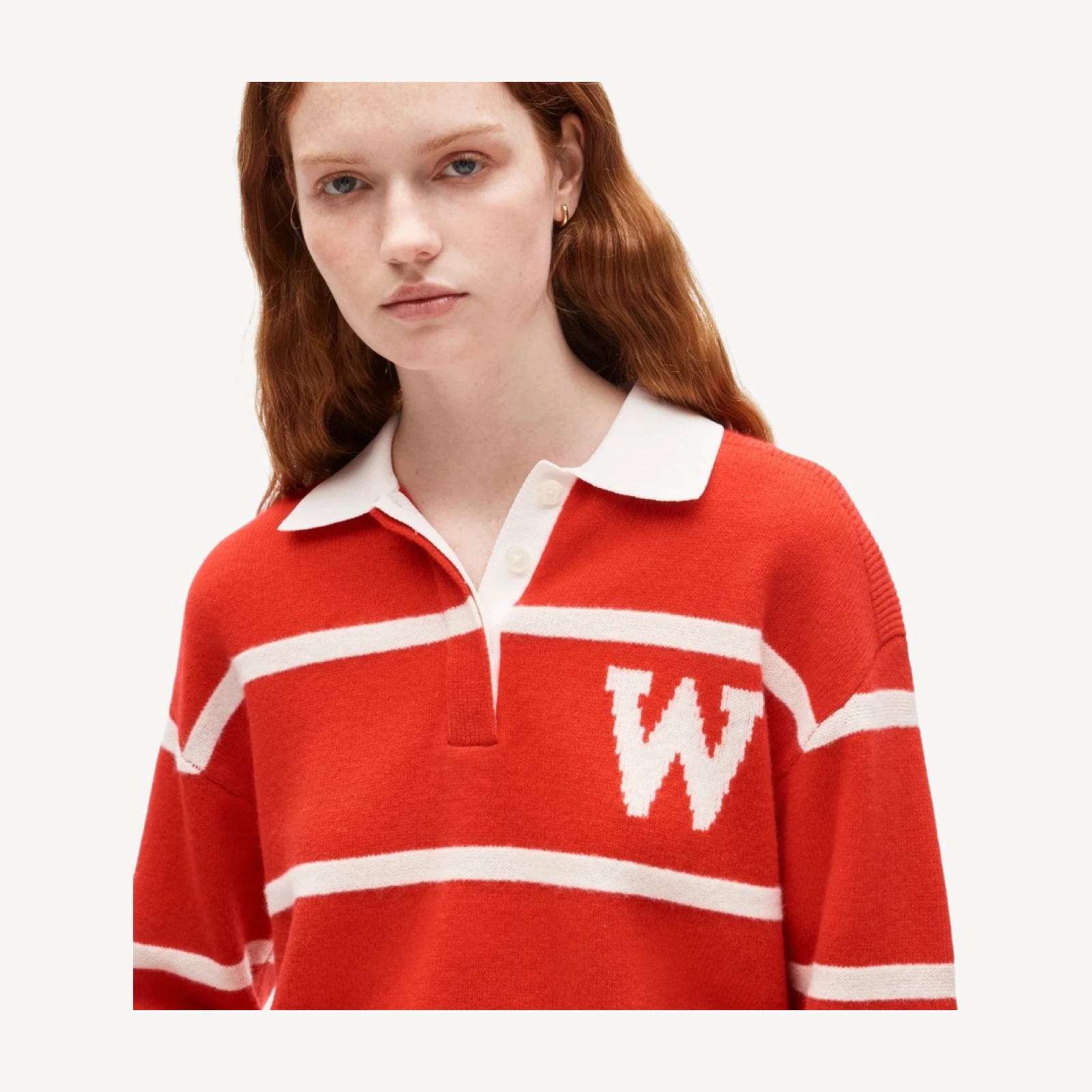 '47 x J.Crew vintage wool University of Wisconsin rugby
