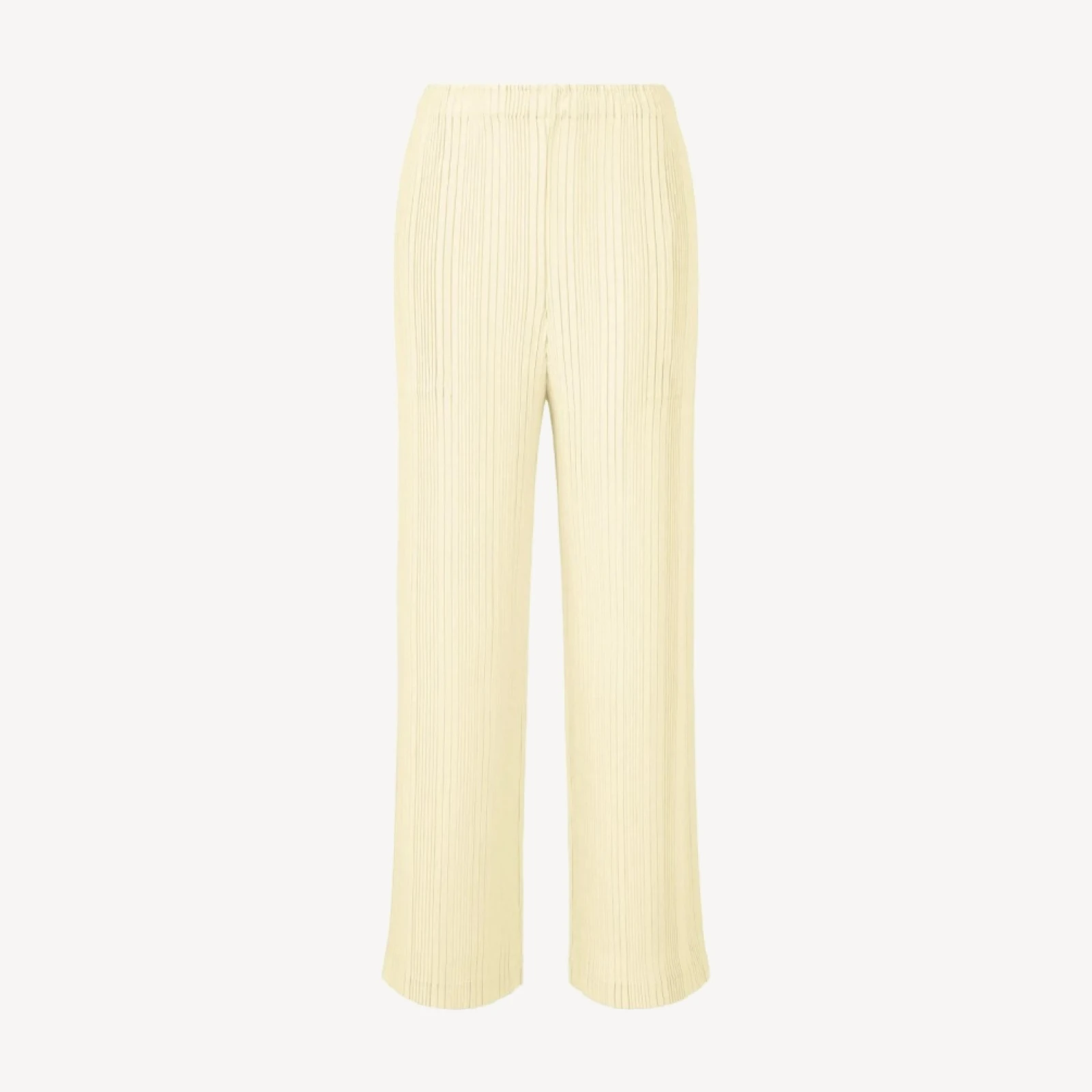 LINEN LIKE RIB PLEATS