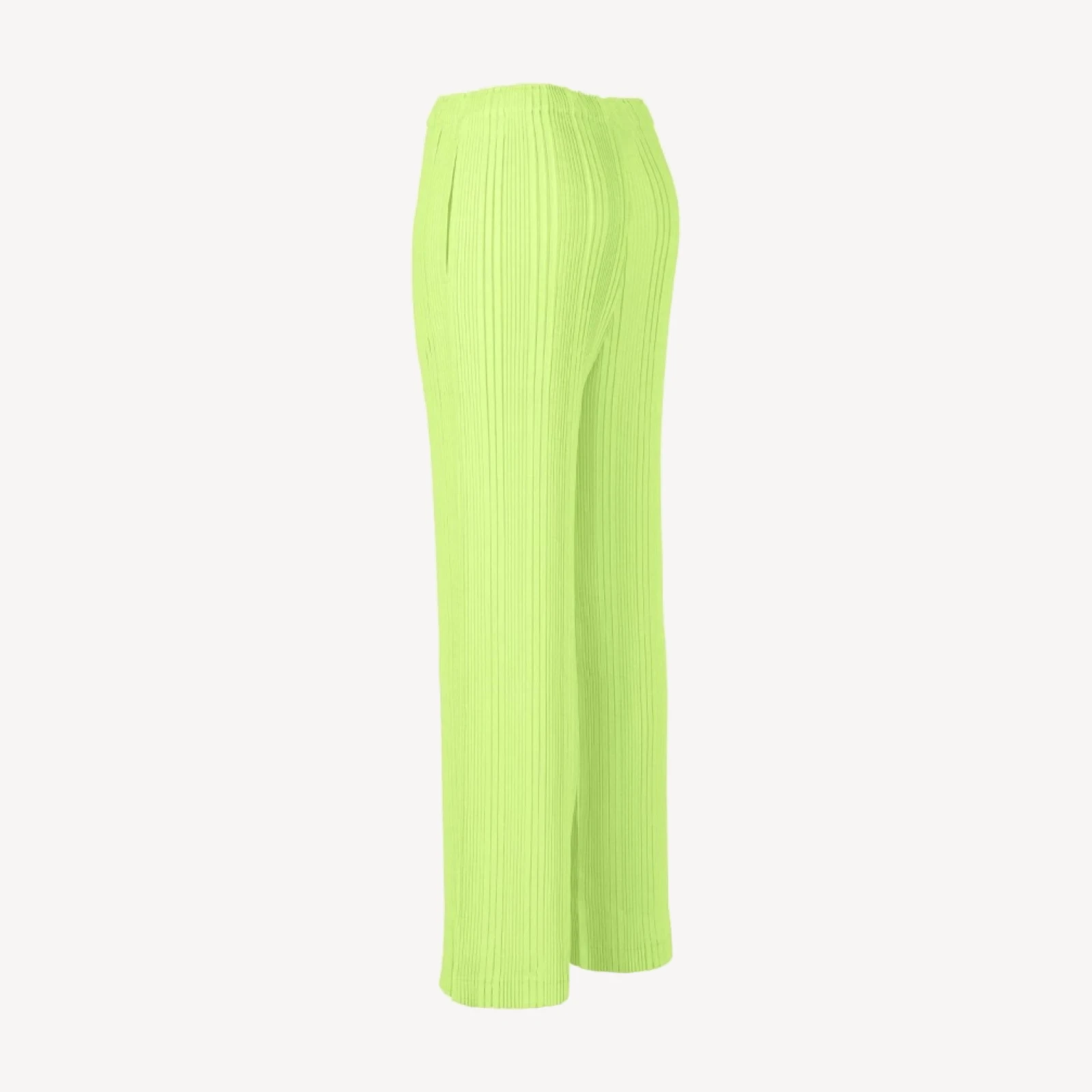 LINEN LIKE RIB PLEATS