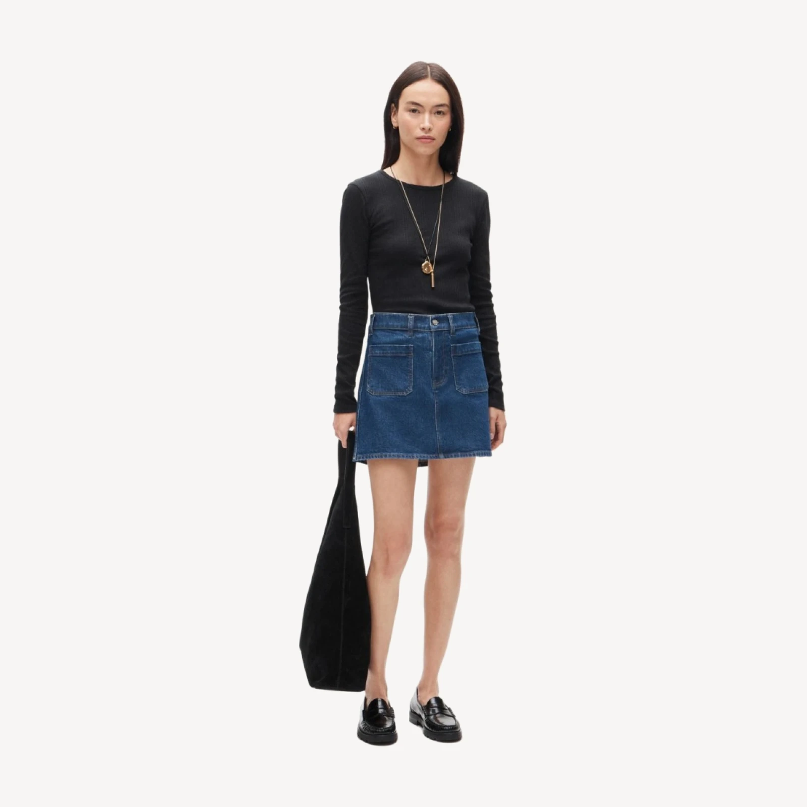 Pointelle long-sleeve T-shirt