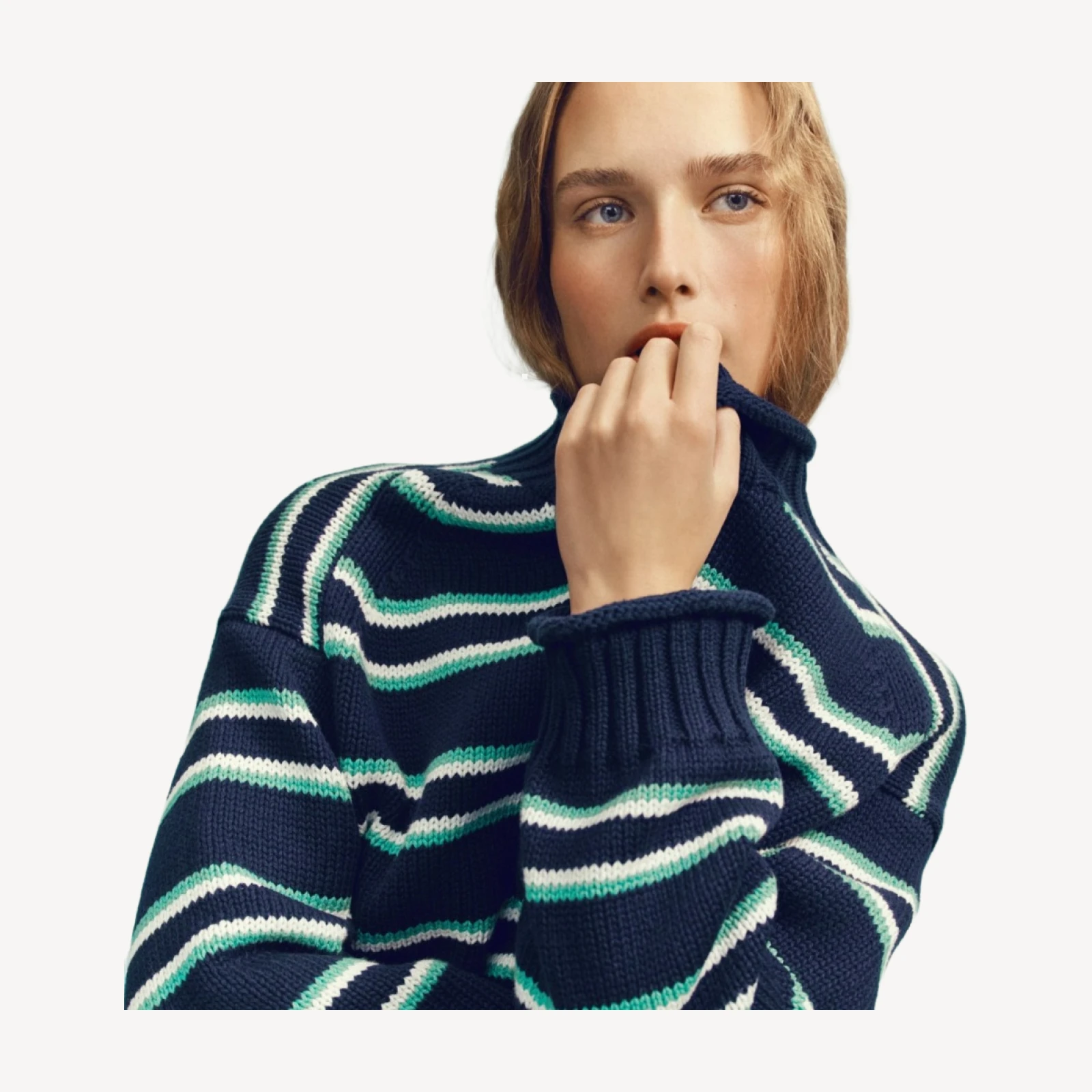 2025 Rollneck™ sweater in stripe