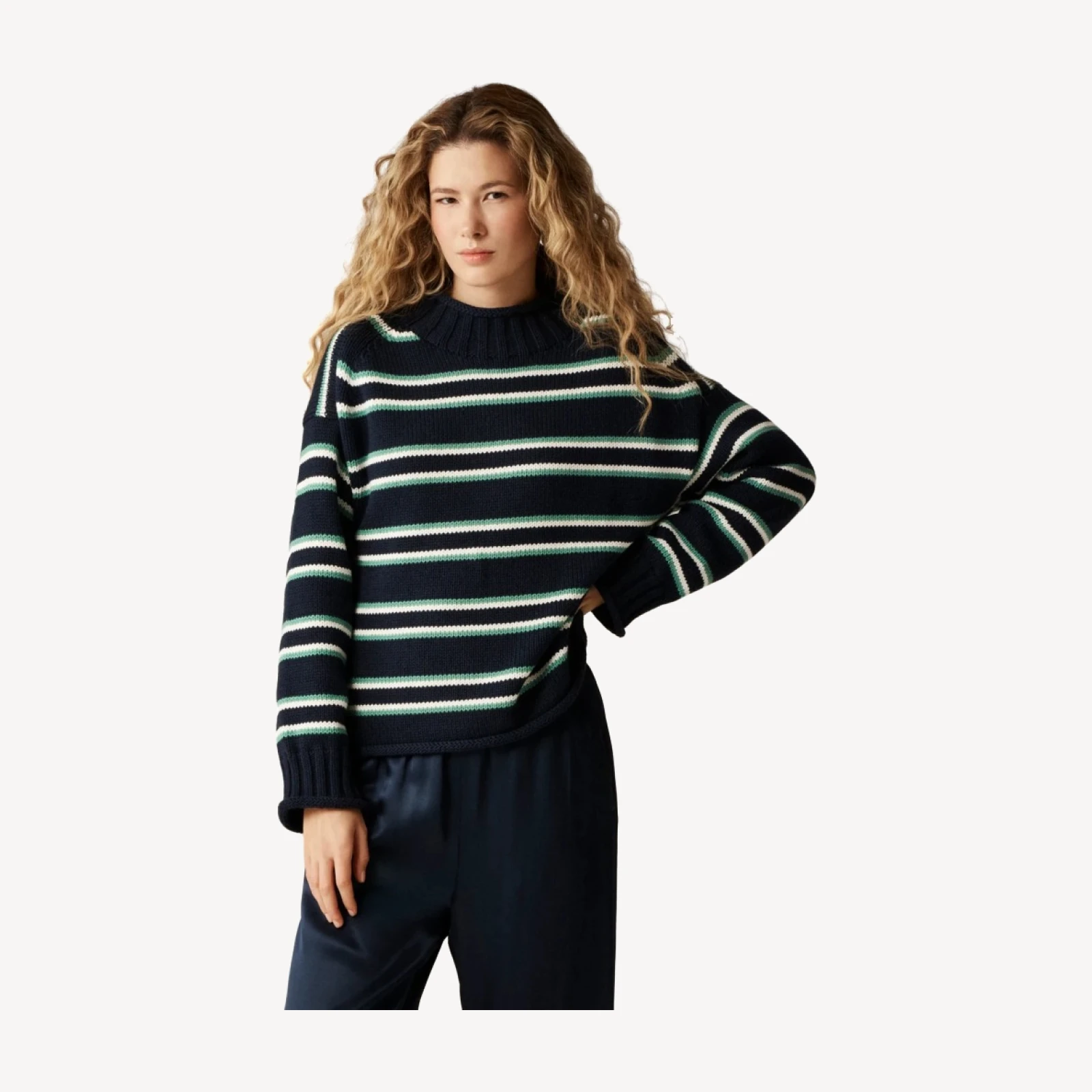 2025 Rollneck™ sweater in stripe