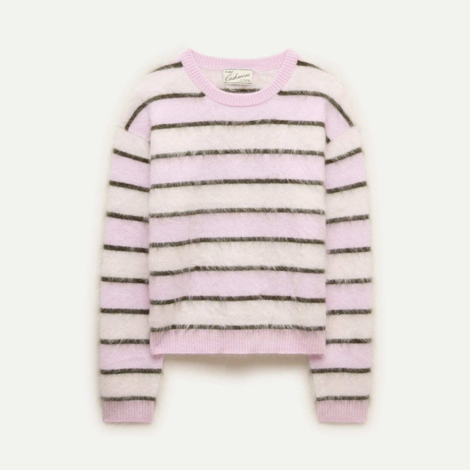 Perfect cashmere crewneck in stripe