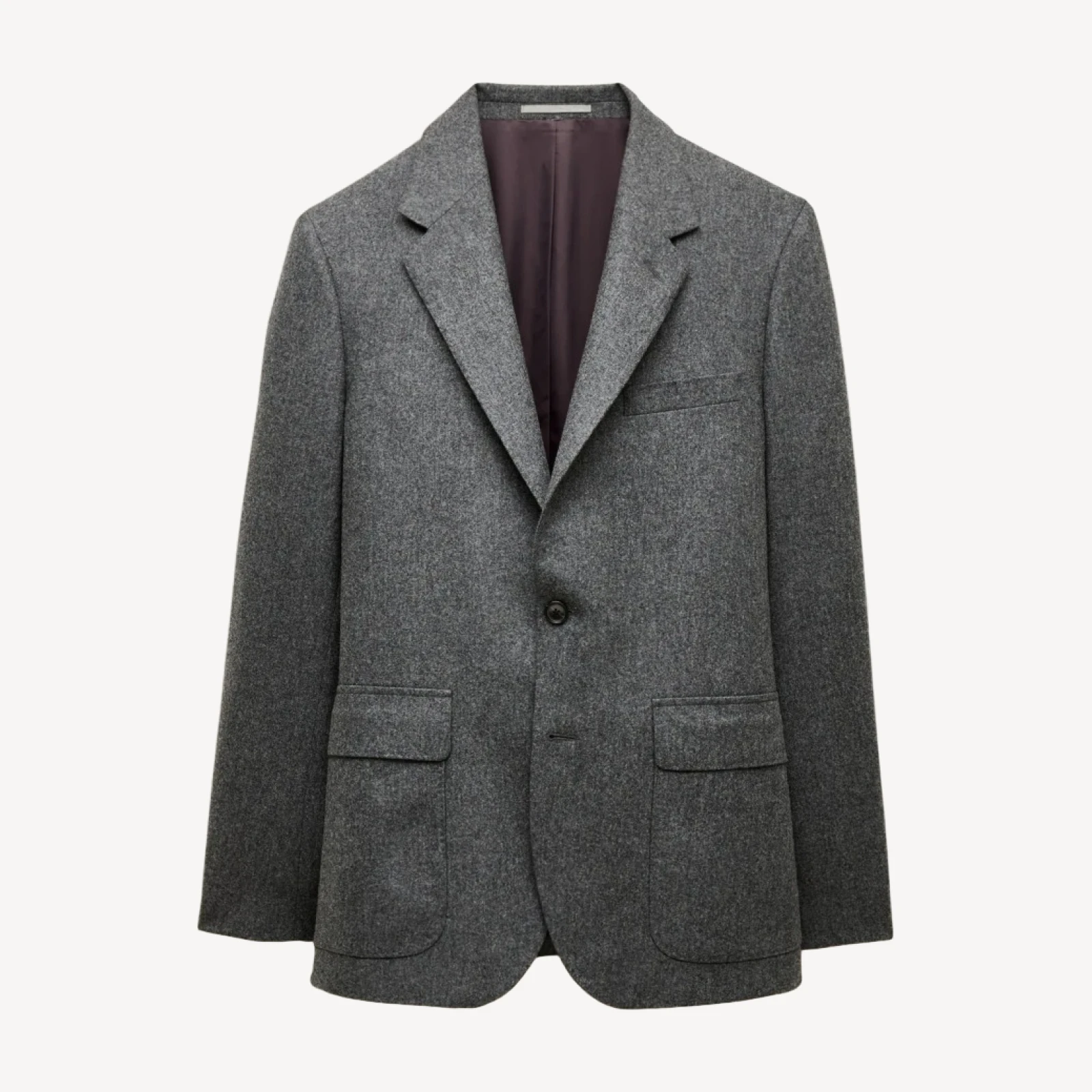 Kenmare Relaxed-fit suit jacket in Italian wool flannel