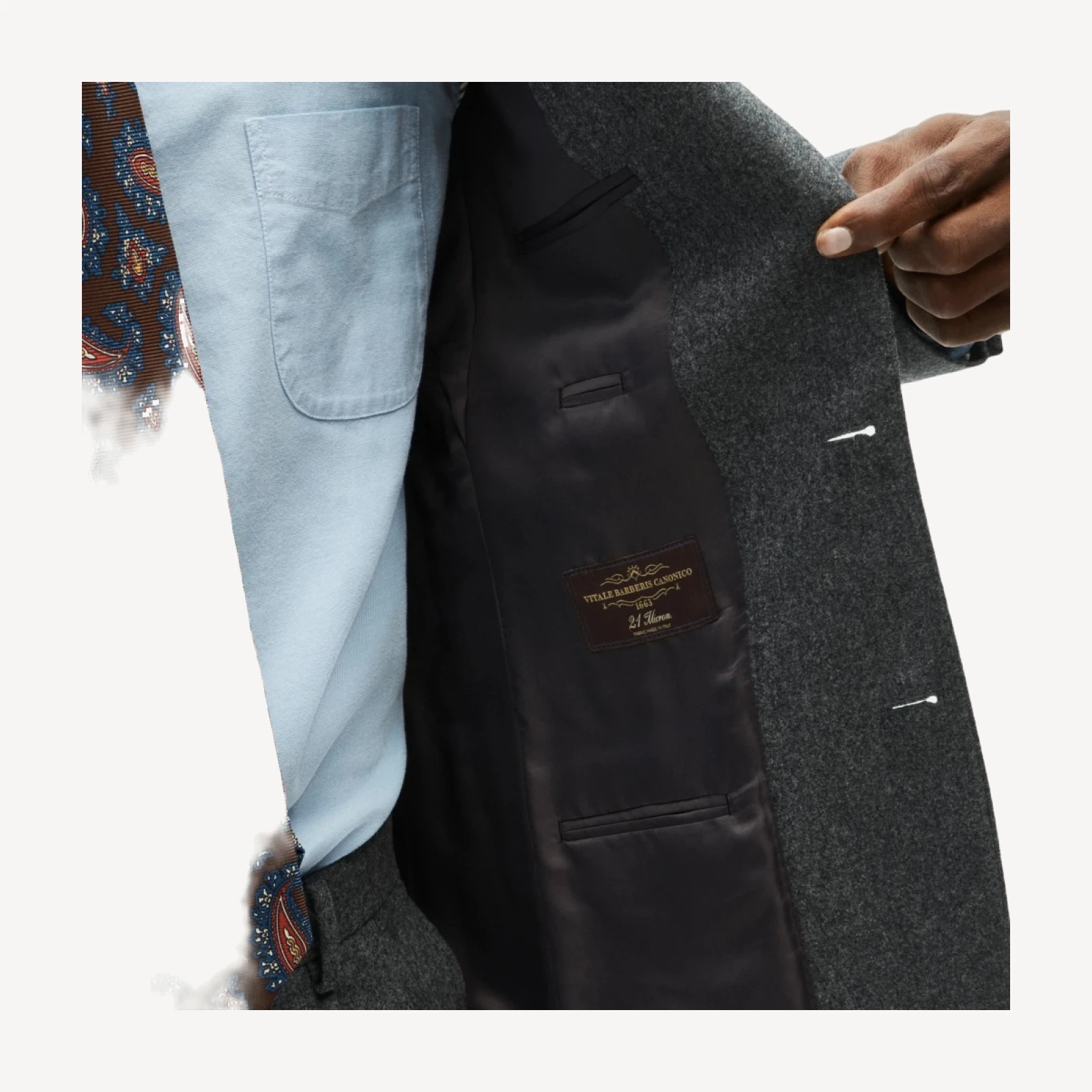 Kenmare Relaxed-fit suit jacket in Italian wool flannel