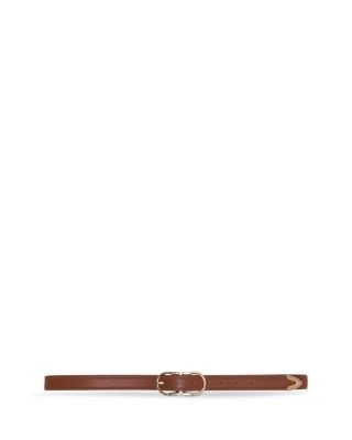 Maje Women's Double Buckle Leather Belt