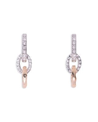 Maje Rhinestone Link Drop Earrings