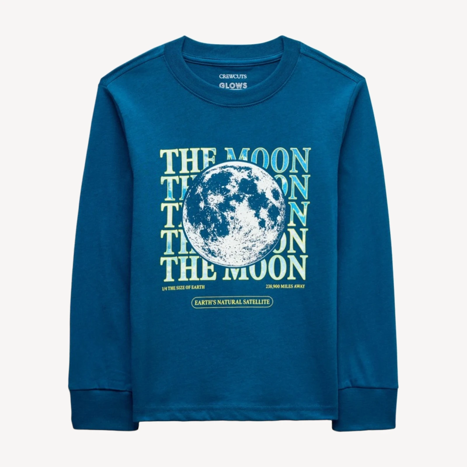 Kids' glow-in-the-dark moon graphic T-shirt