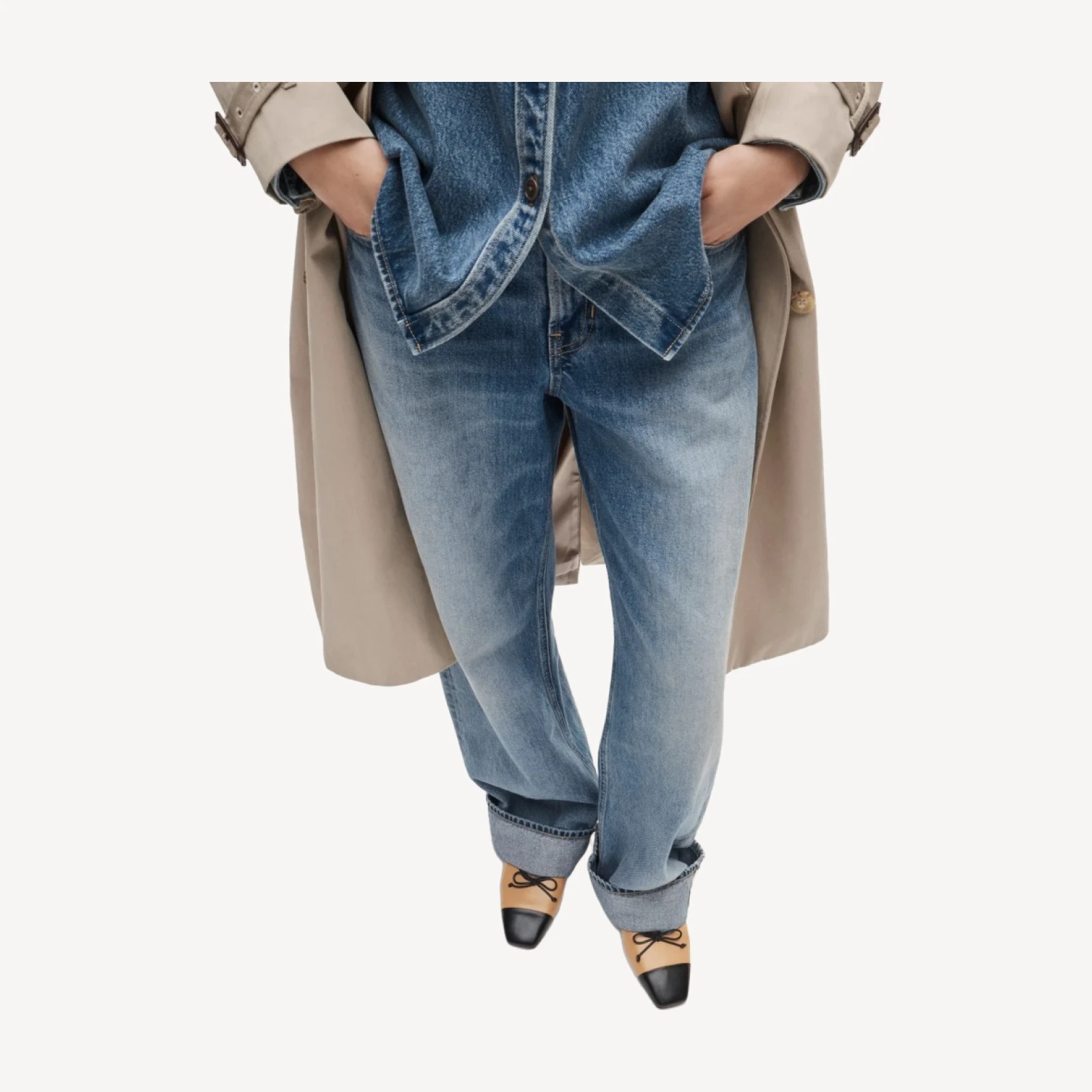 Sophie cap toe ballet flats in leather