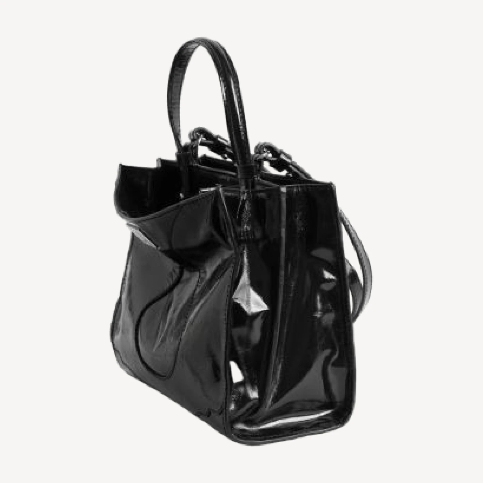 Zadig & Voltaire Jack Mini Vintage Patent Leather Top Handle Bag
