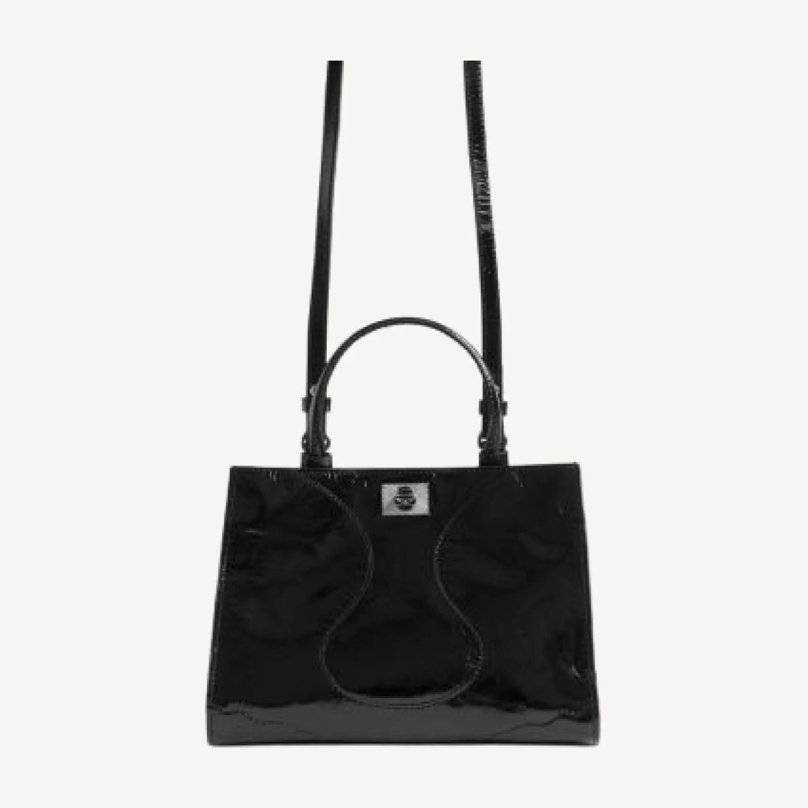 Zadig & Voltaire Jack Mini Vintage Patent Leather Top Handle Bag