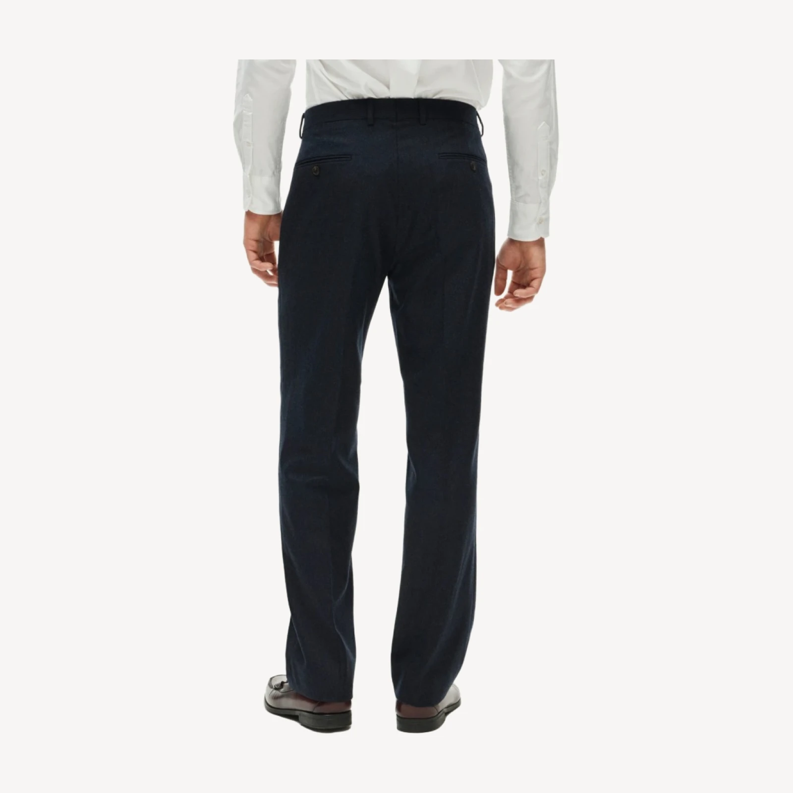 Kenmare Relaxed-fit suit pant in Italian wool flannel