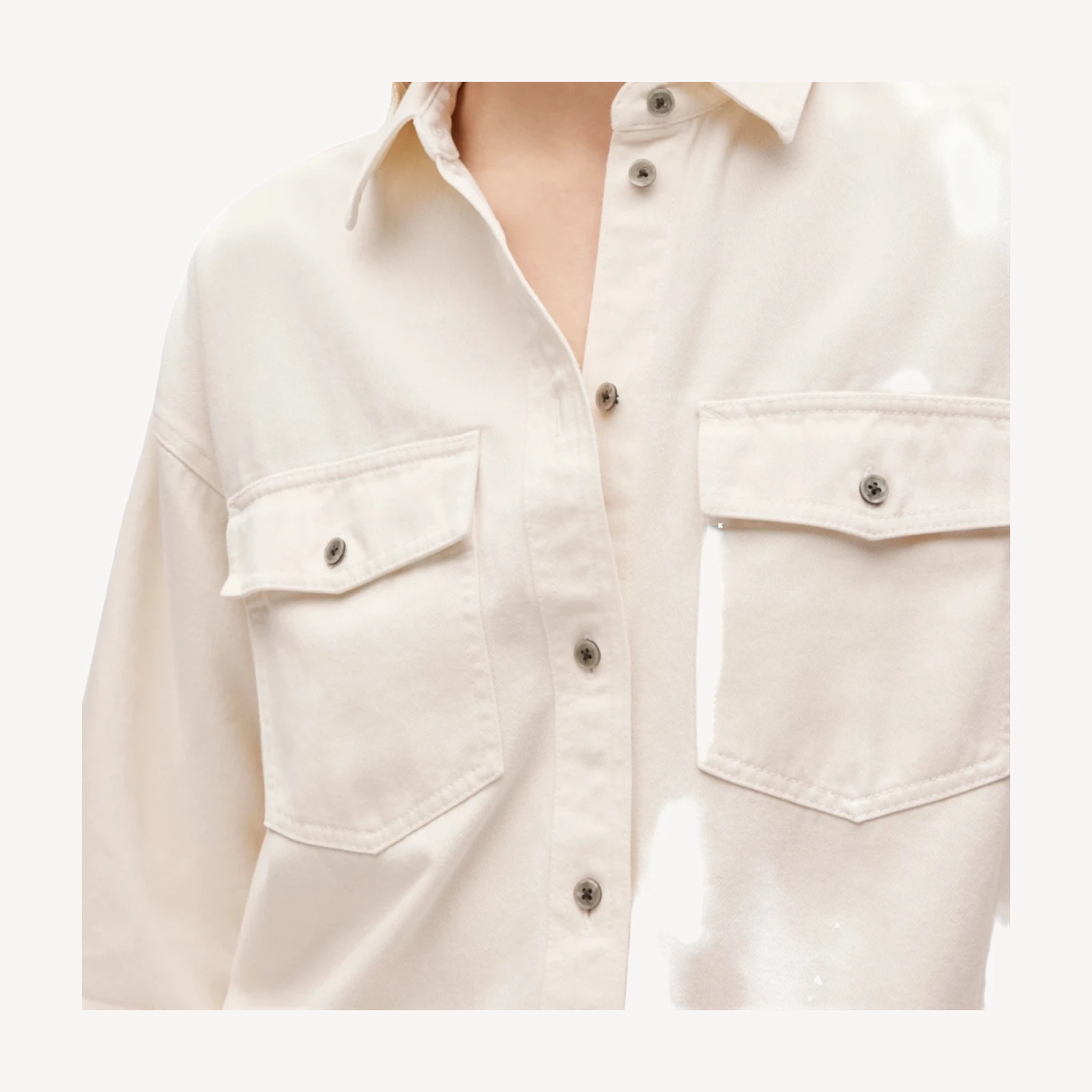 Étienne oversized button-up shirt in cotton twill