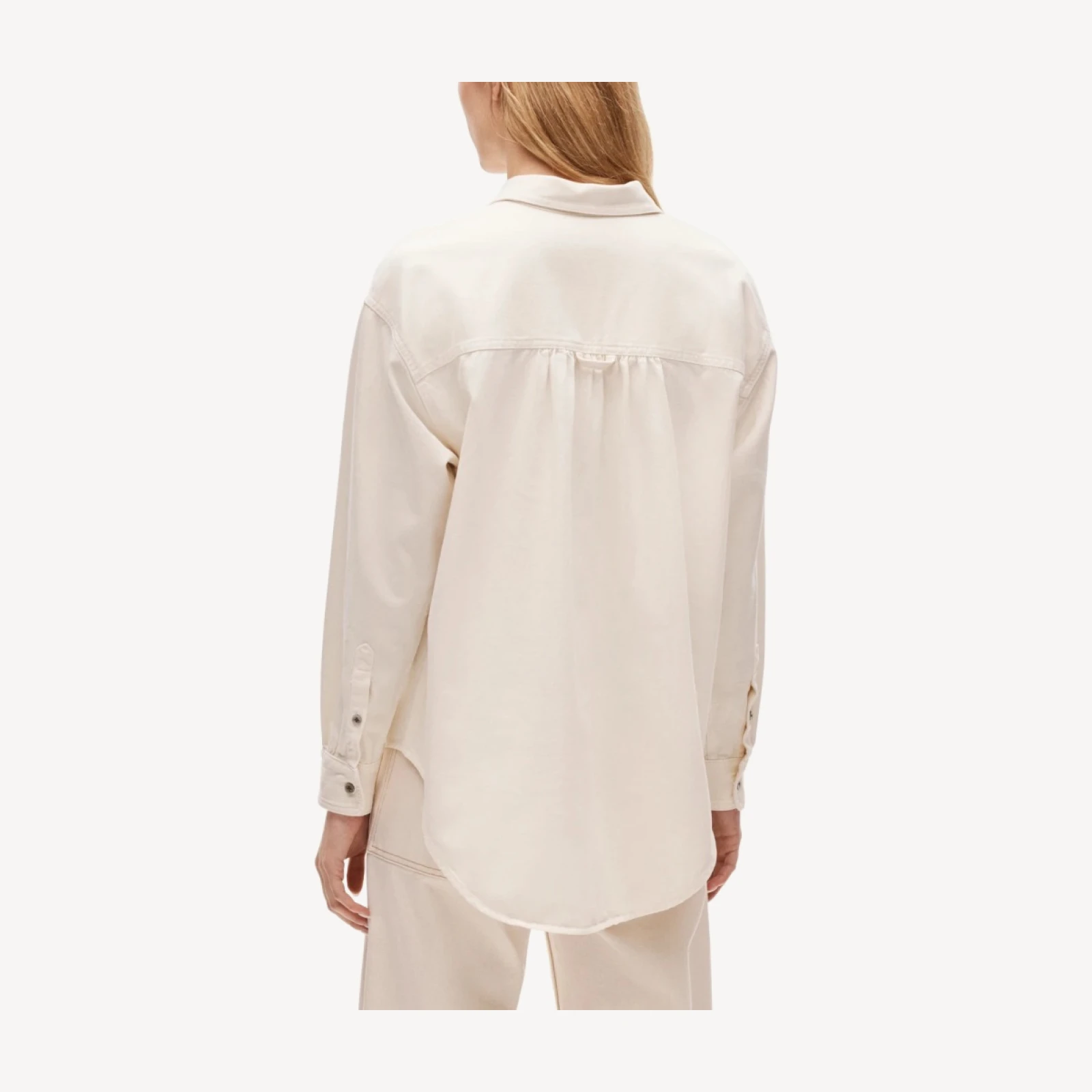 Étienne oversized button-up shirt in cotton twill