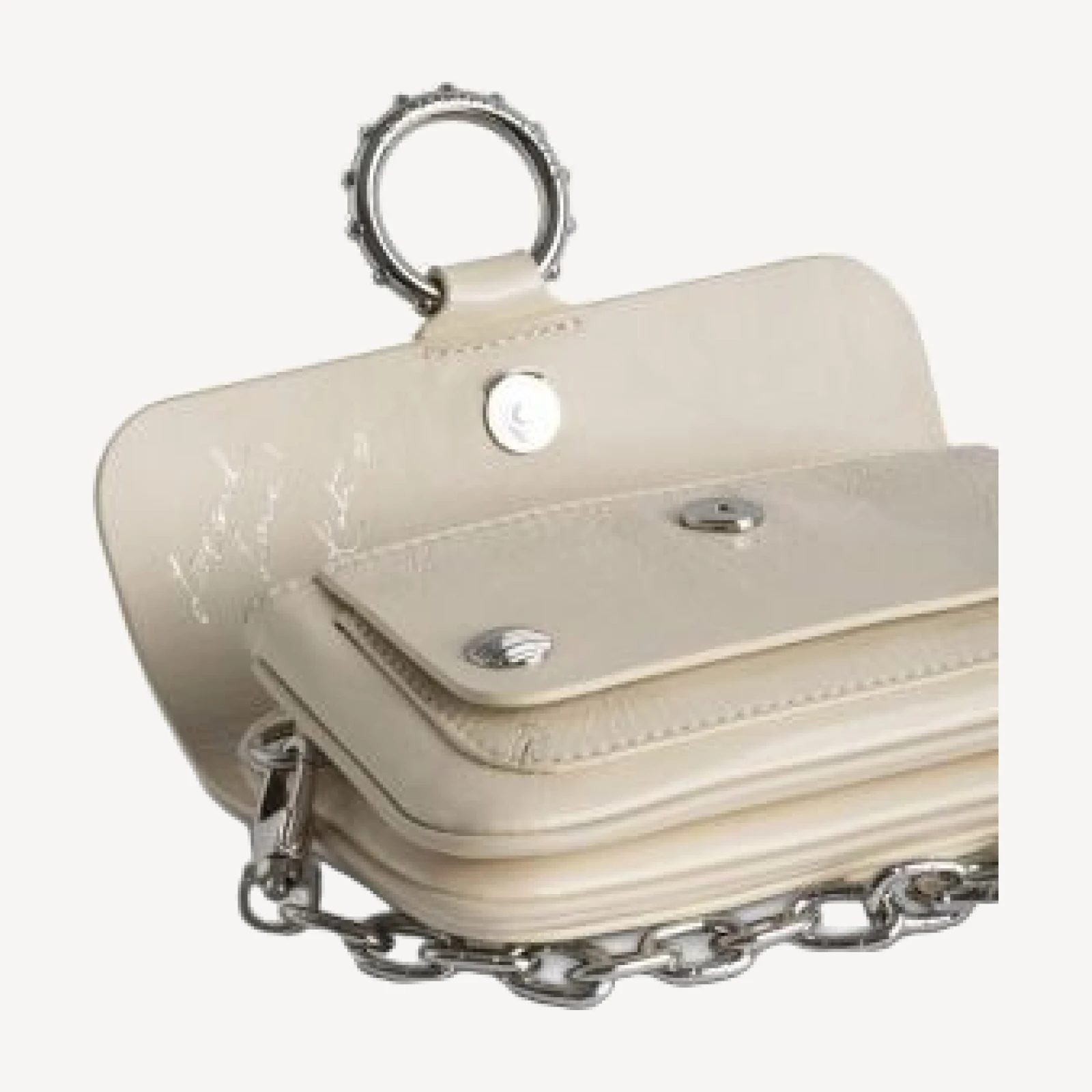 Zadig & Voltaire Kate Vintage Patent Leather Chain Wallet Bag