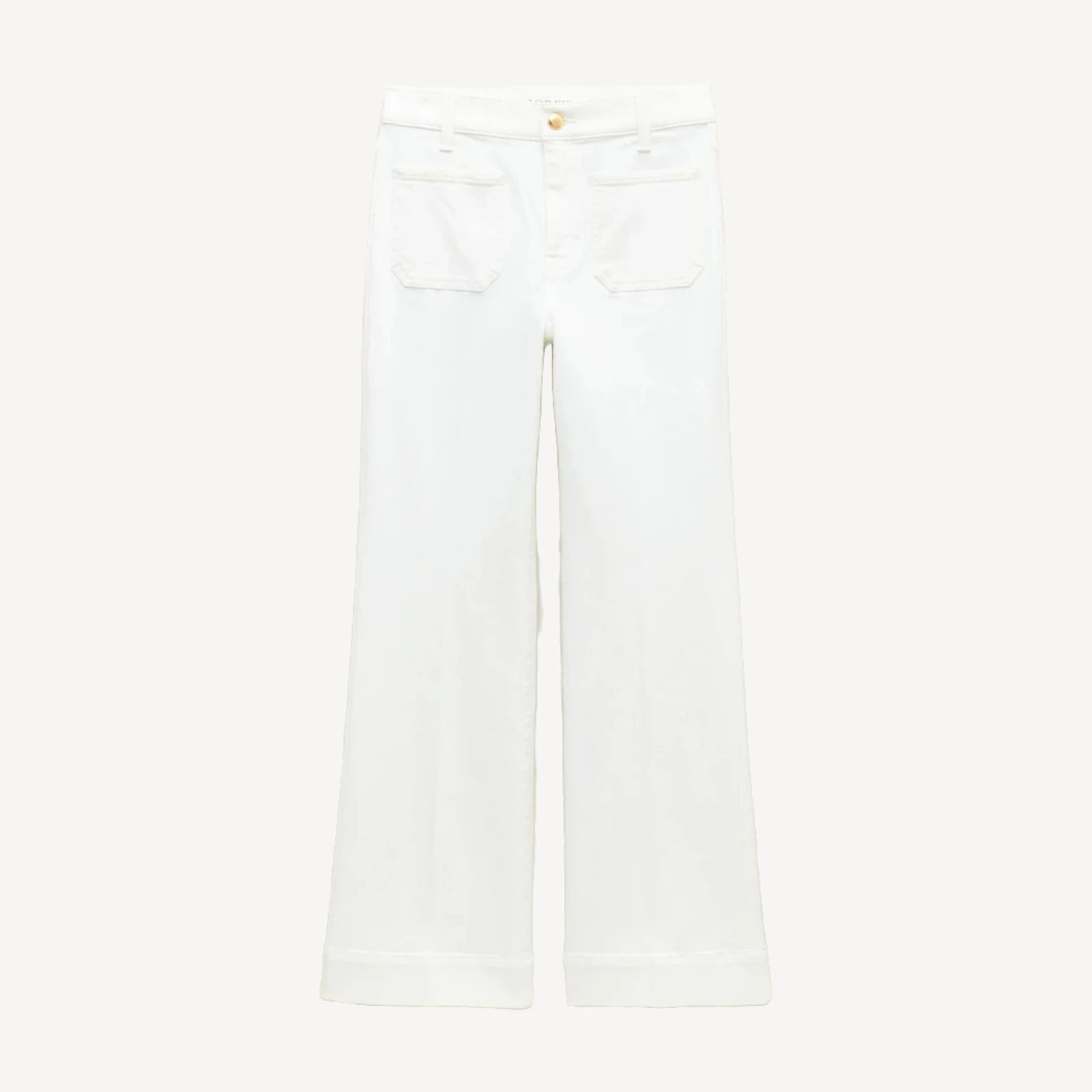 Charley kickout cropped jean in super-stretch with patch pockets