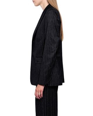 Zadig & Voltaire Valser Taill Pinstripe Blazer