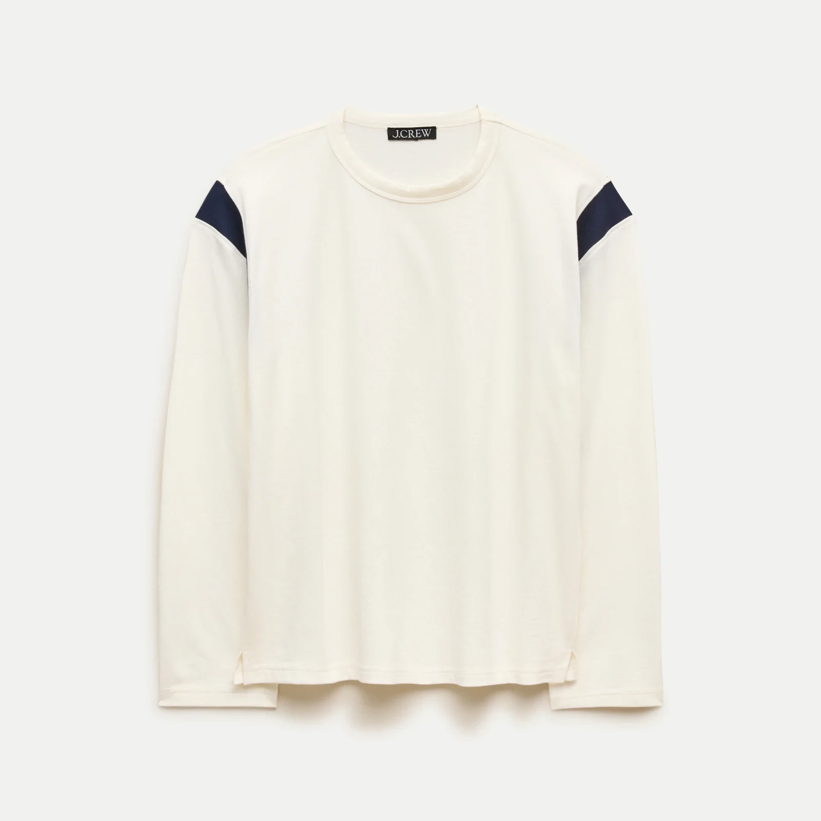 Boyfriend jersey varsity long-sleeve T-shirt