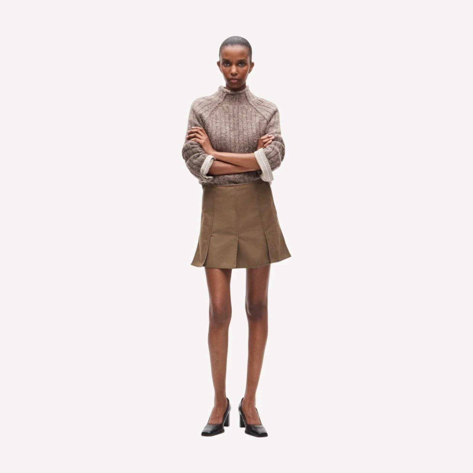 Eckhaus Latta x J.Crew paneled mini skirt