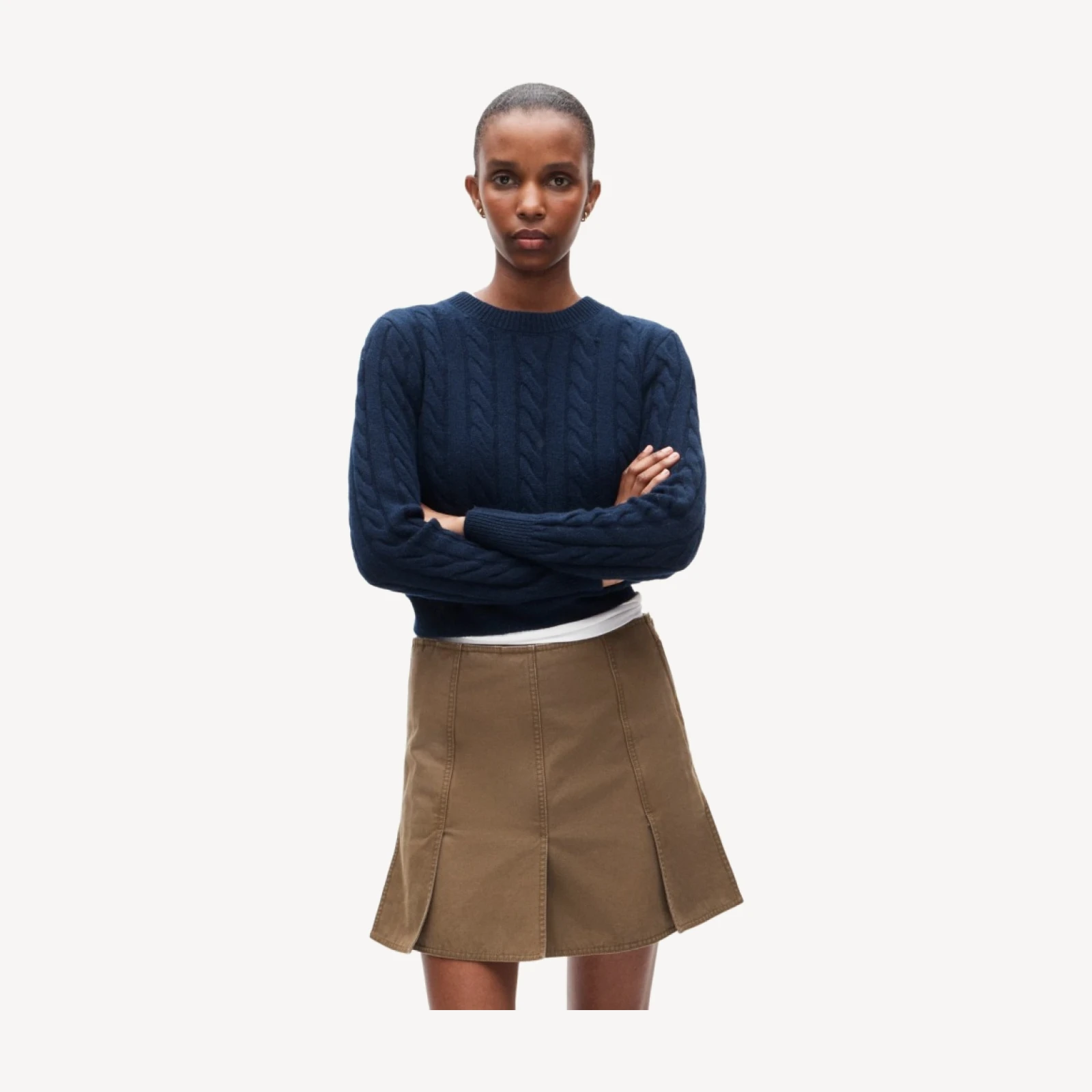Eckhaus Latta x J.Crew paneled mini skirt