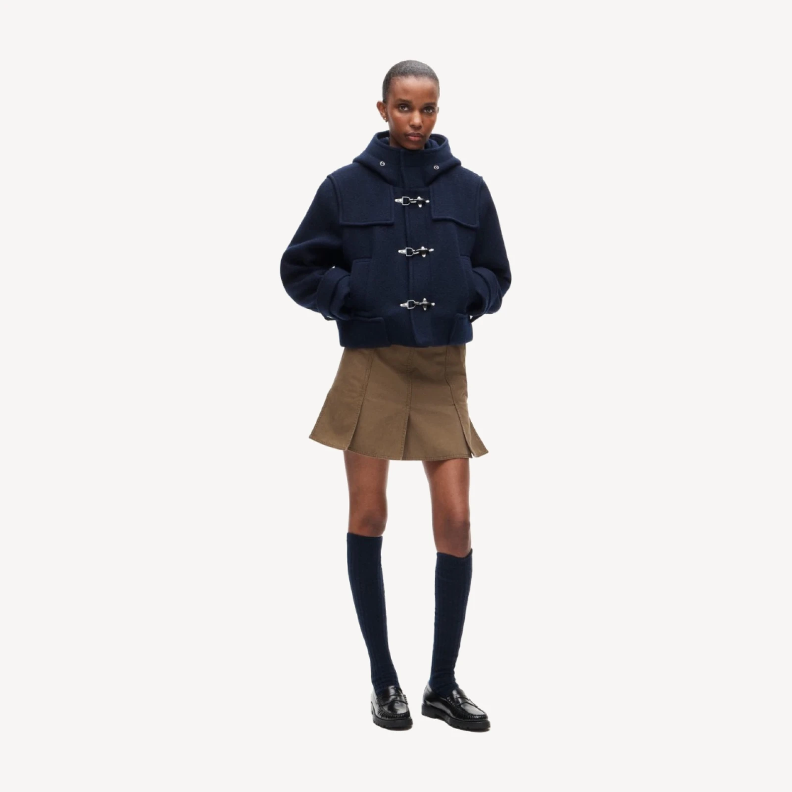 Eckhaus Latta x J.Crew paneled mini skirt