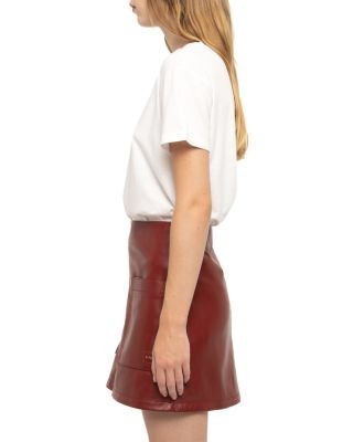 Zadig & Voltaire Jaime Leather Mini Skirt, photo 5