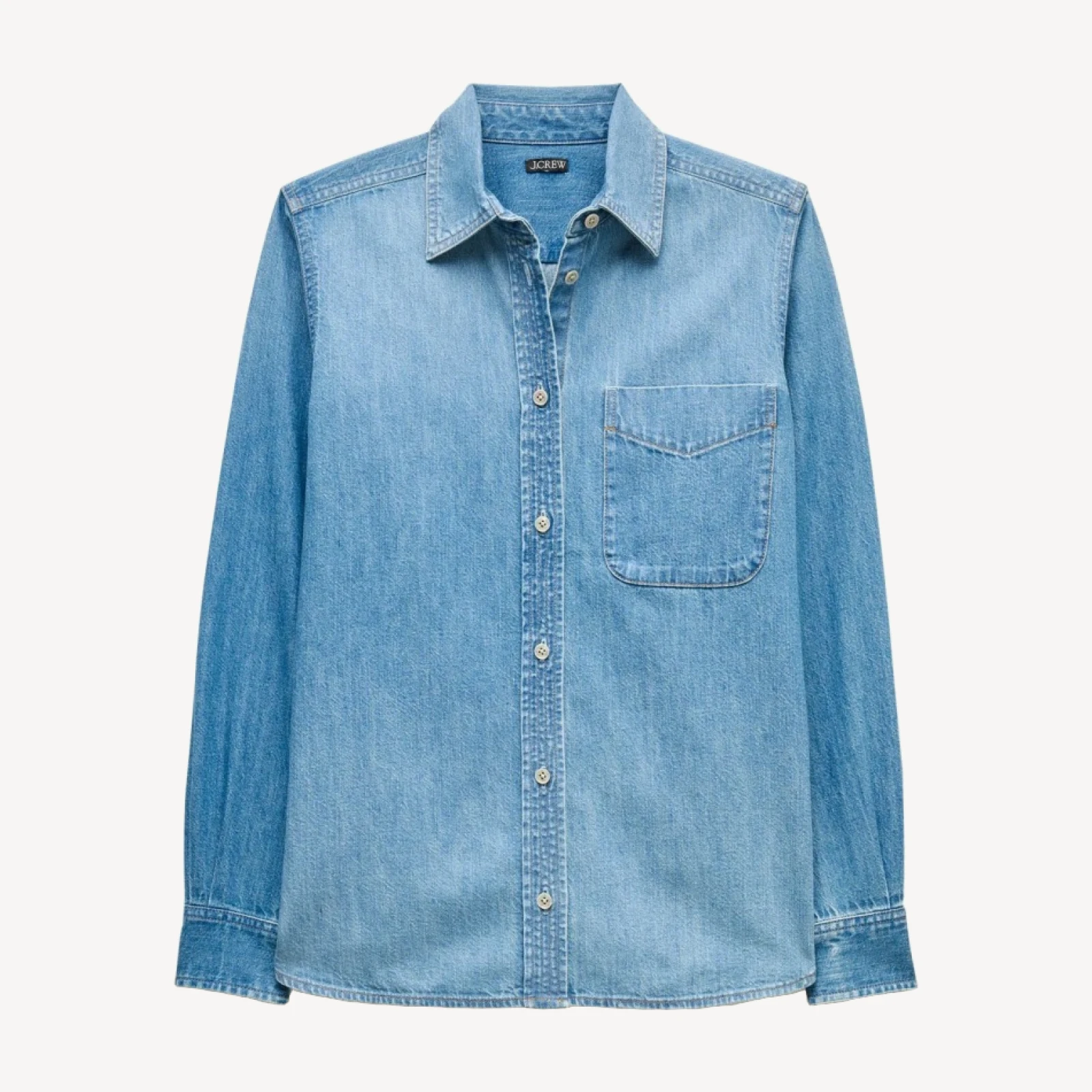 Jules classic-fit button-up shirt in denim