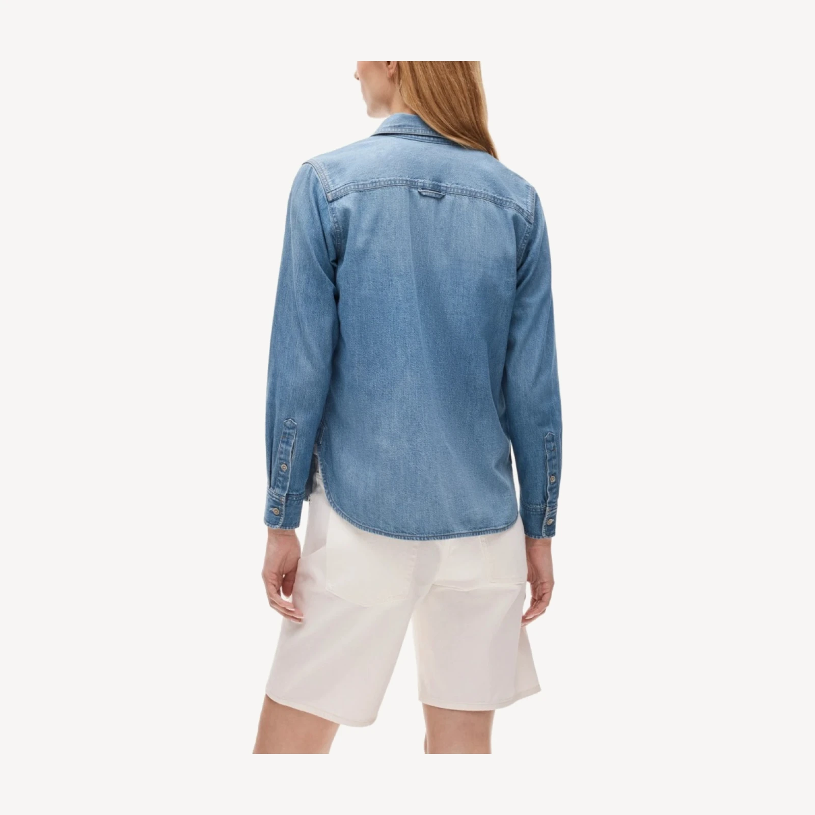 Jules classic-fit button-up shirt in denim